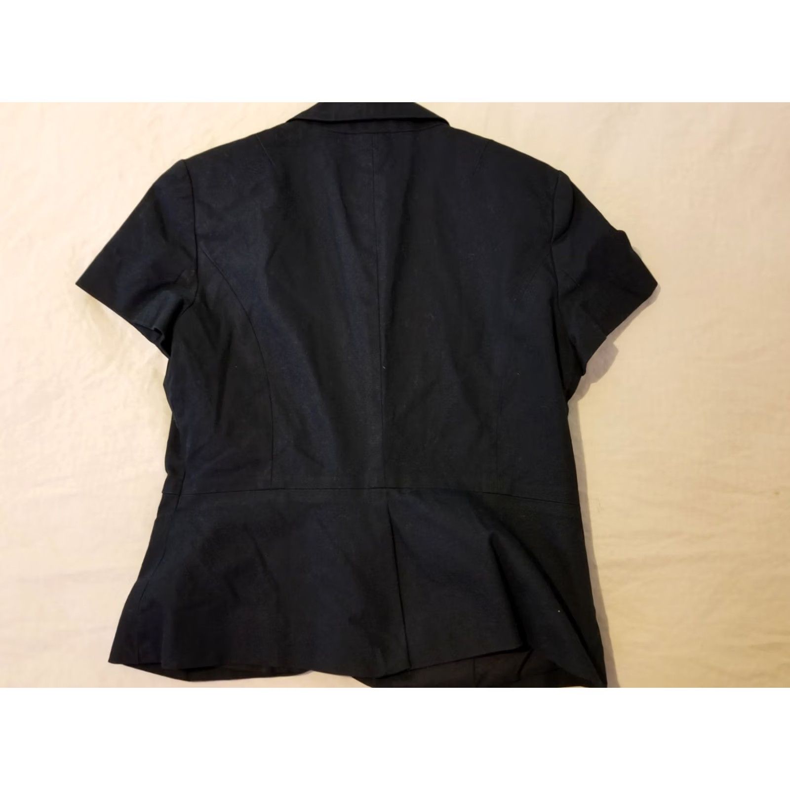 Banana Republic Banana Republic Womens Blazer Jacket Black Cotton Size 8 Size M / US 6-8 / IT 42-44 - 8 Thumbnail