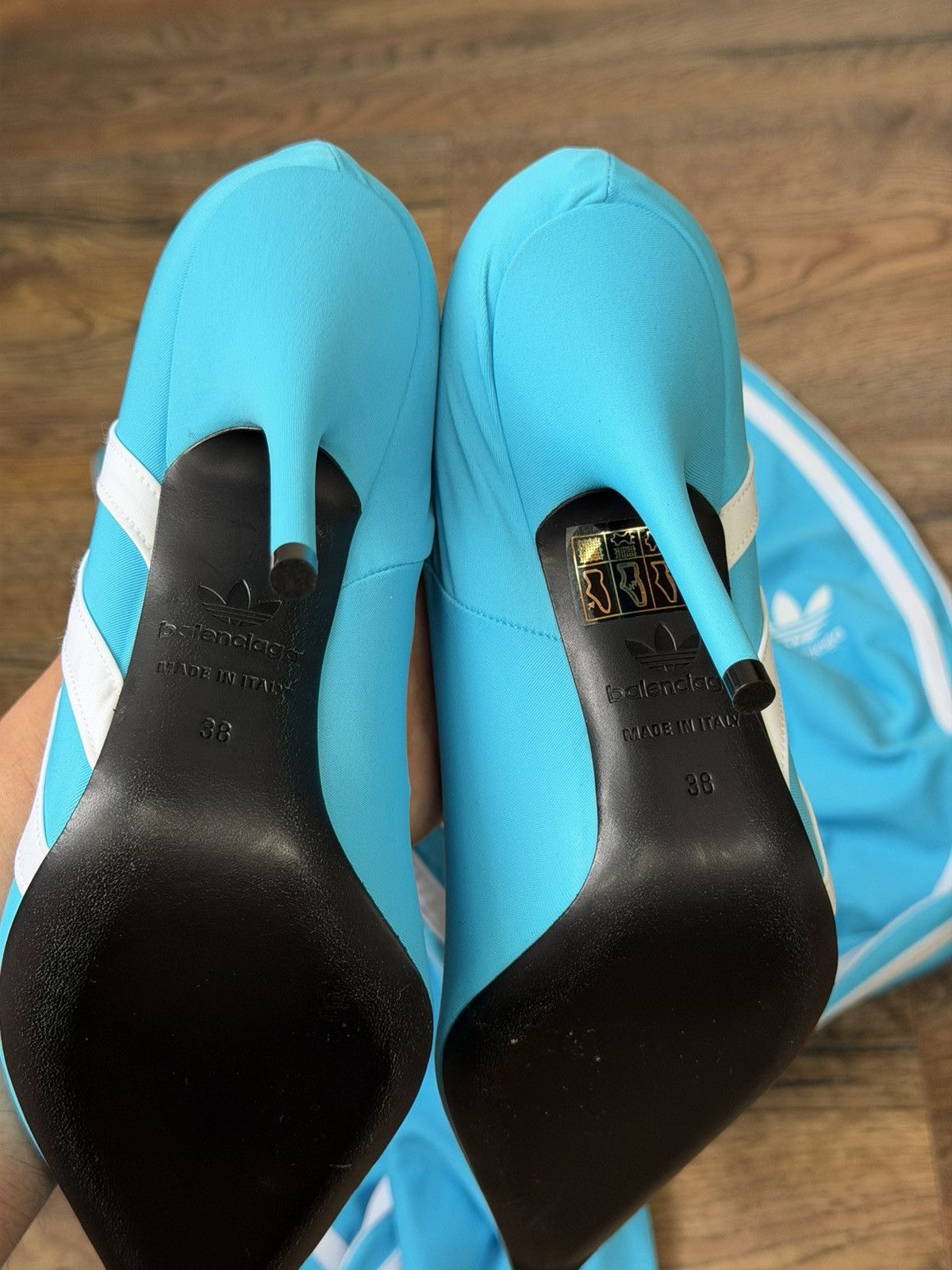 Adidas × Balenciaga Balenciaga x Adidas Pantashoes Blue Size 38 / S NWT Heels Size US 8 / IT 38 - 11 Thumbnail