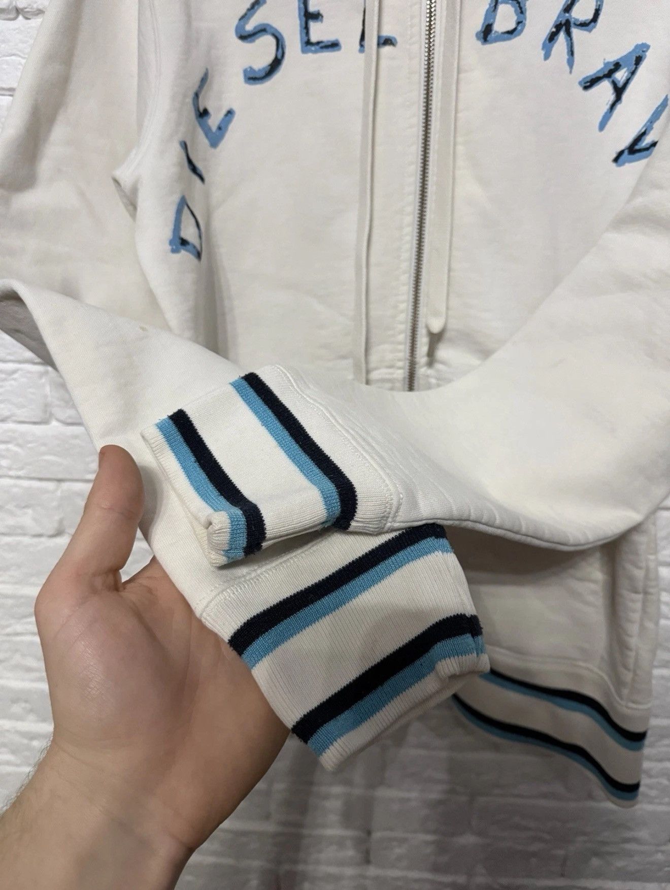 Diesel Diesel Huge Graphic Logo Full Zip Hoodie Diesel Brave Sz M Size US M / EU 48-50 / 2 - 8 Thumbnail
