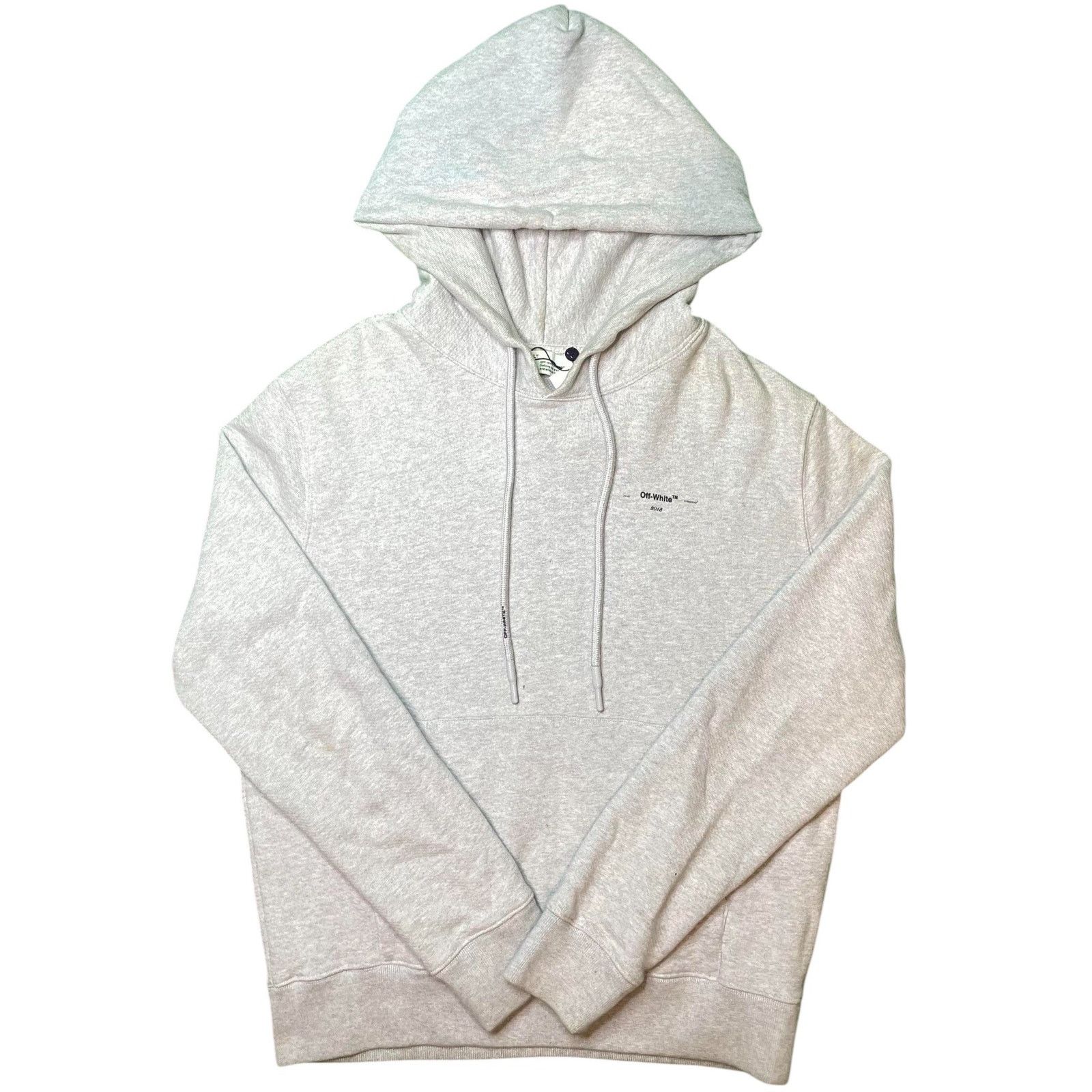 Off-White Off-White Hoodie Grey Stitch Arrow Logo Size L / US 10 / IT 46 - 1 Thumbnail