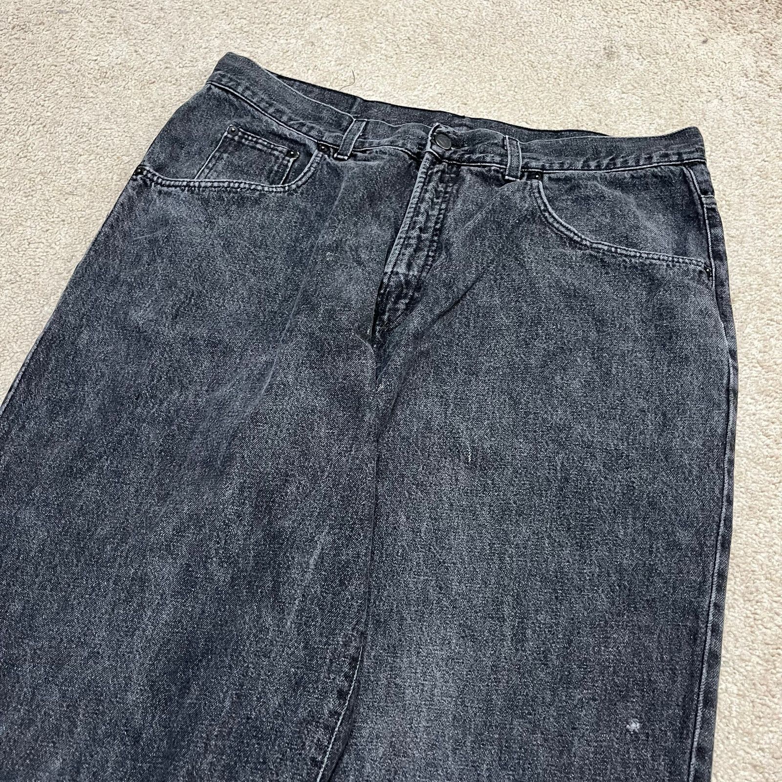 Other Vintage Iceberg Tom & Jerry Jeans Y2K Baggy Black 36Wx34L Size US 36 / EU 52 - 4 Thumbnail