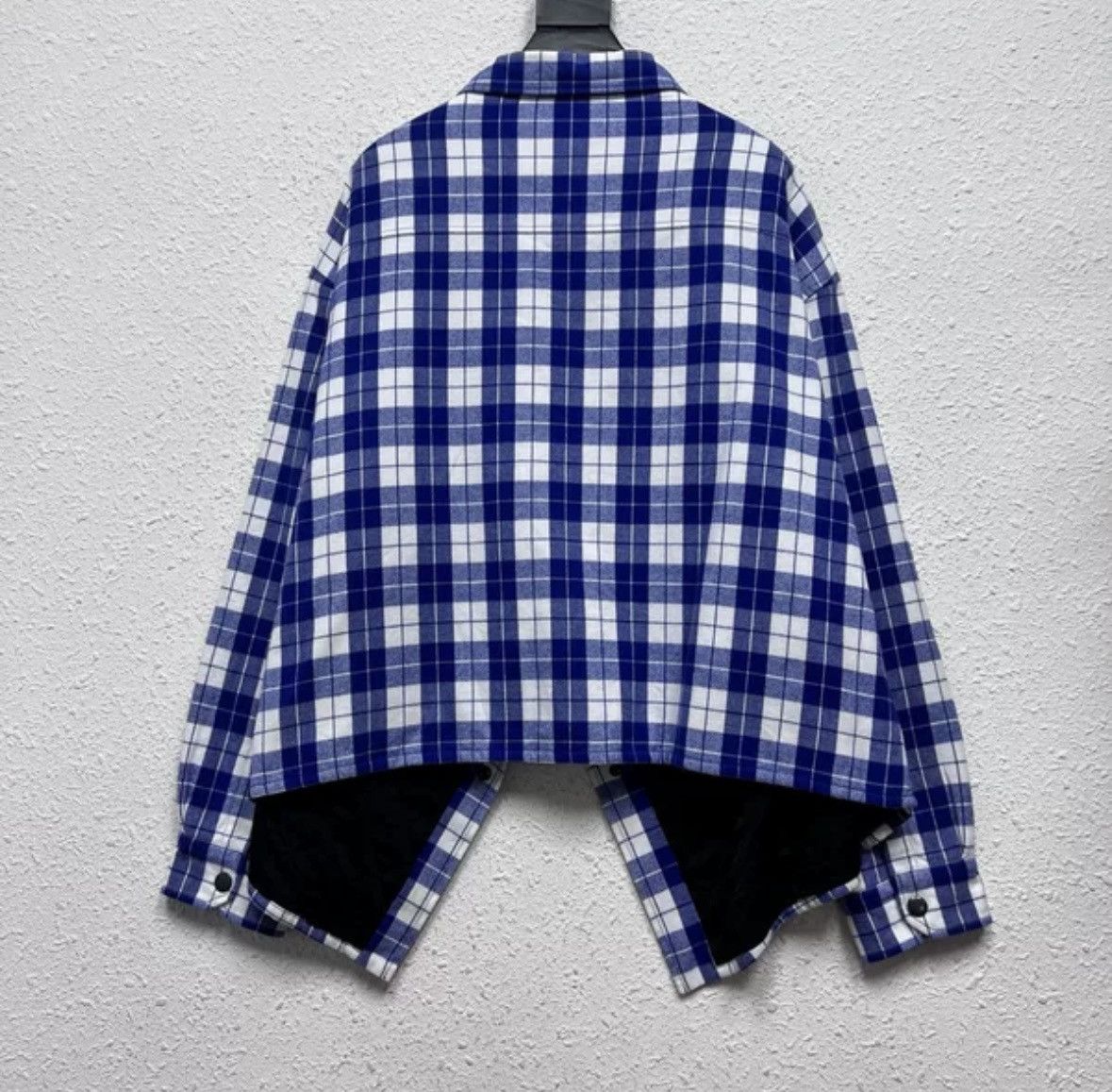 Balenciaga Balenciaga white and blue checked cotton jacket Size US S / EU 44-46 / 1 - 2 Thumbnail