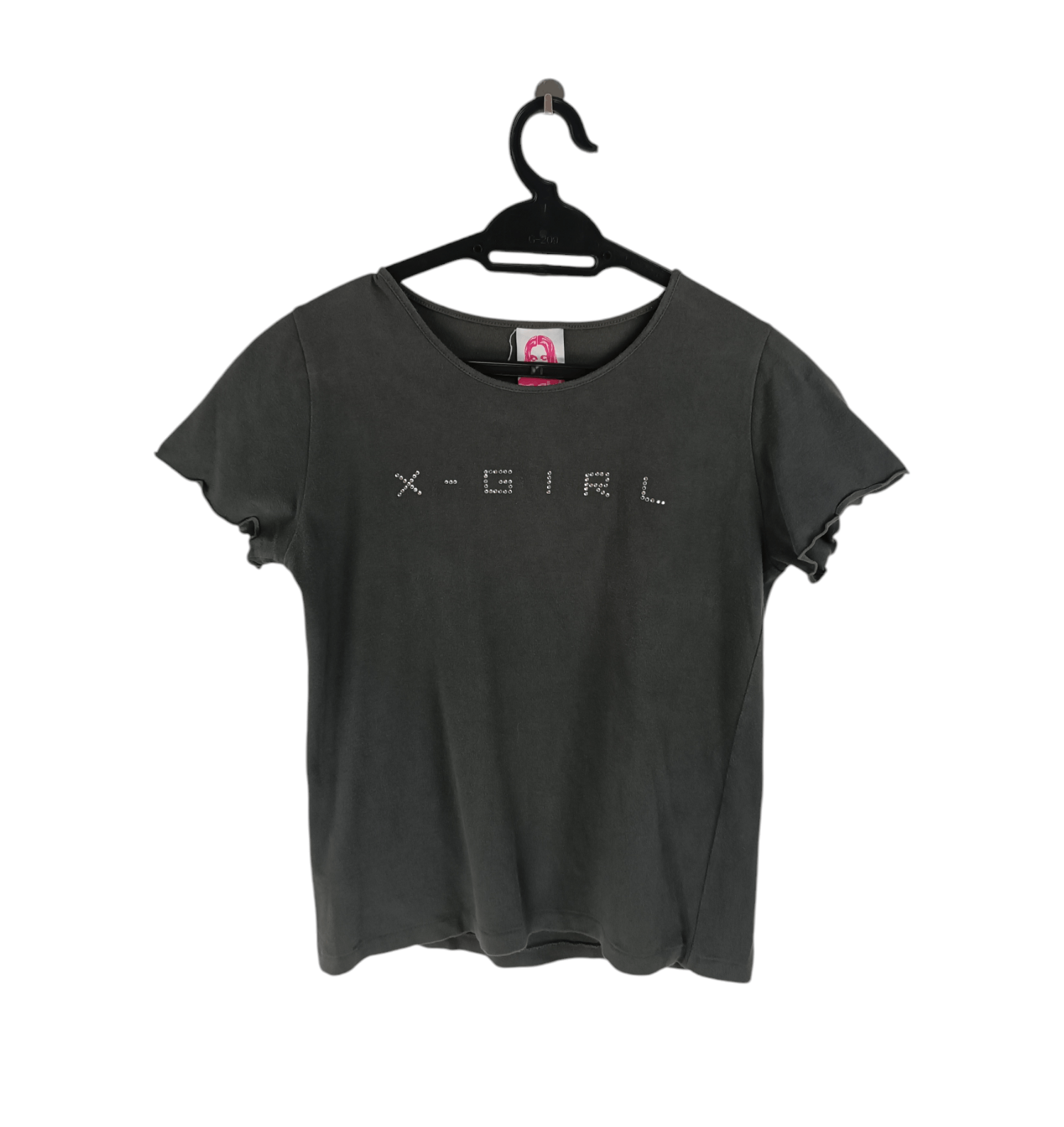 Vintage VINTAGE Y2K X-GIRL RHINESTONE BLINK CROP TOP VERY RARE Size XS / US 0-2 / IT 36-38 - 1 Thumbnail
