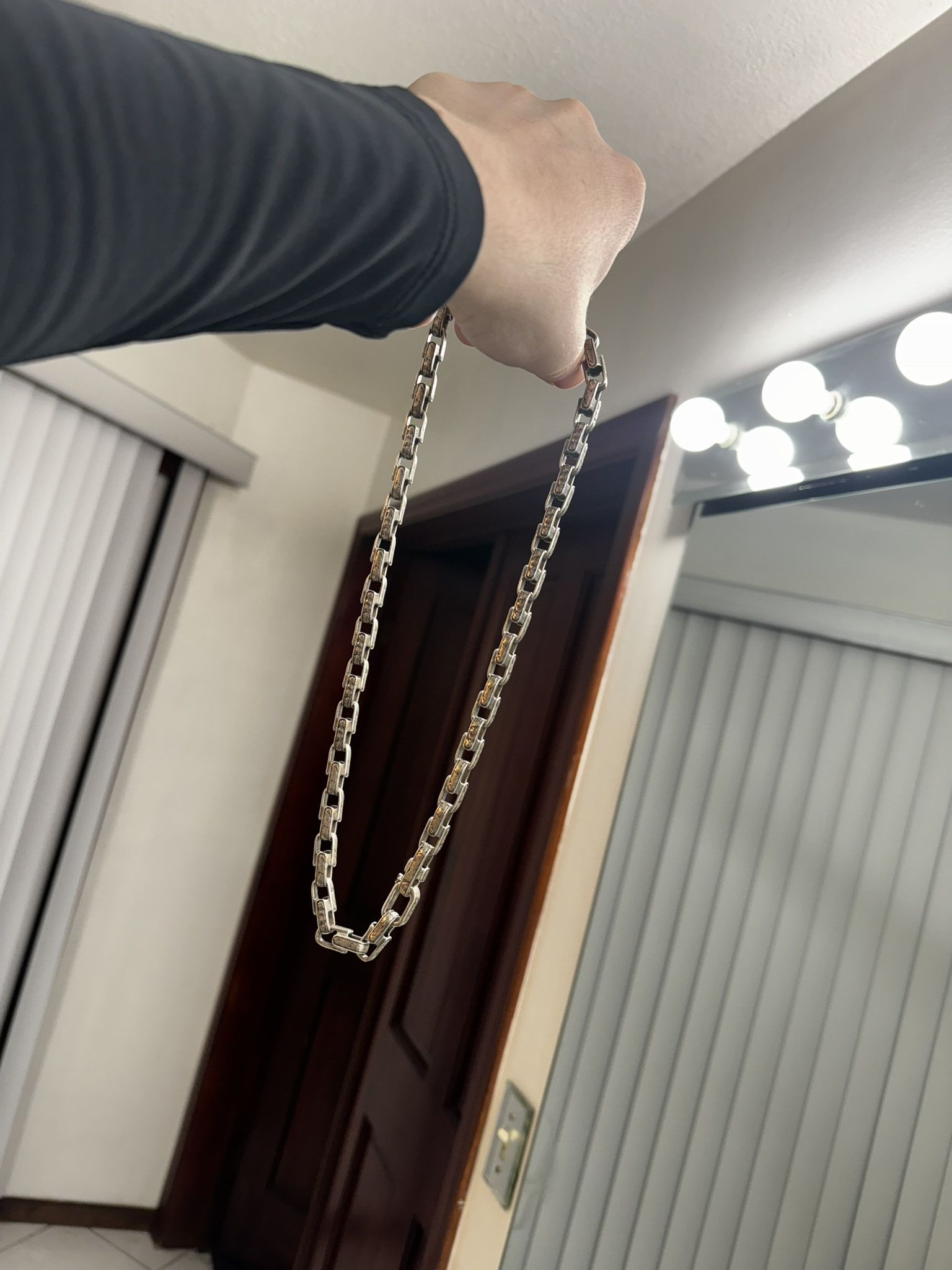 John Varvatos JOHN VARVATOS Distressed"Chain Necklace in .925 MSRP $1598 Size ONE SIZE - 7 Thumbnail