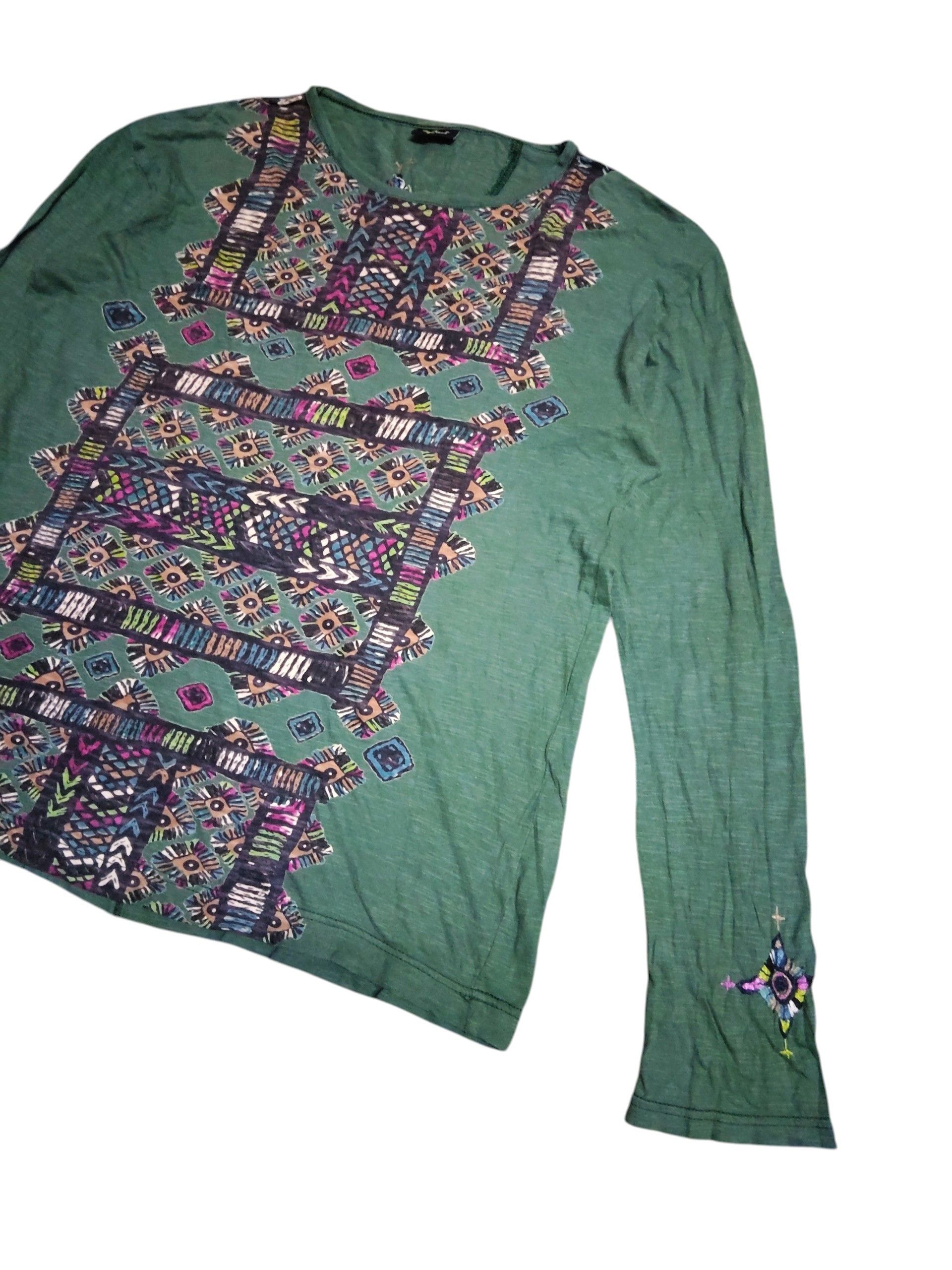 Japanese Brand vintage AMINA Navajo Native motive designer t shirt Size US L / EU 52-54 / 3 - 3 Thumbnail