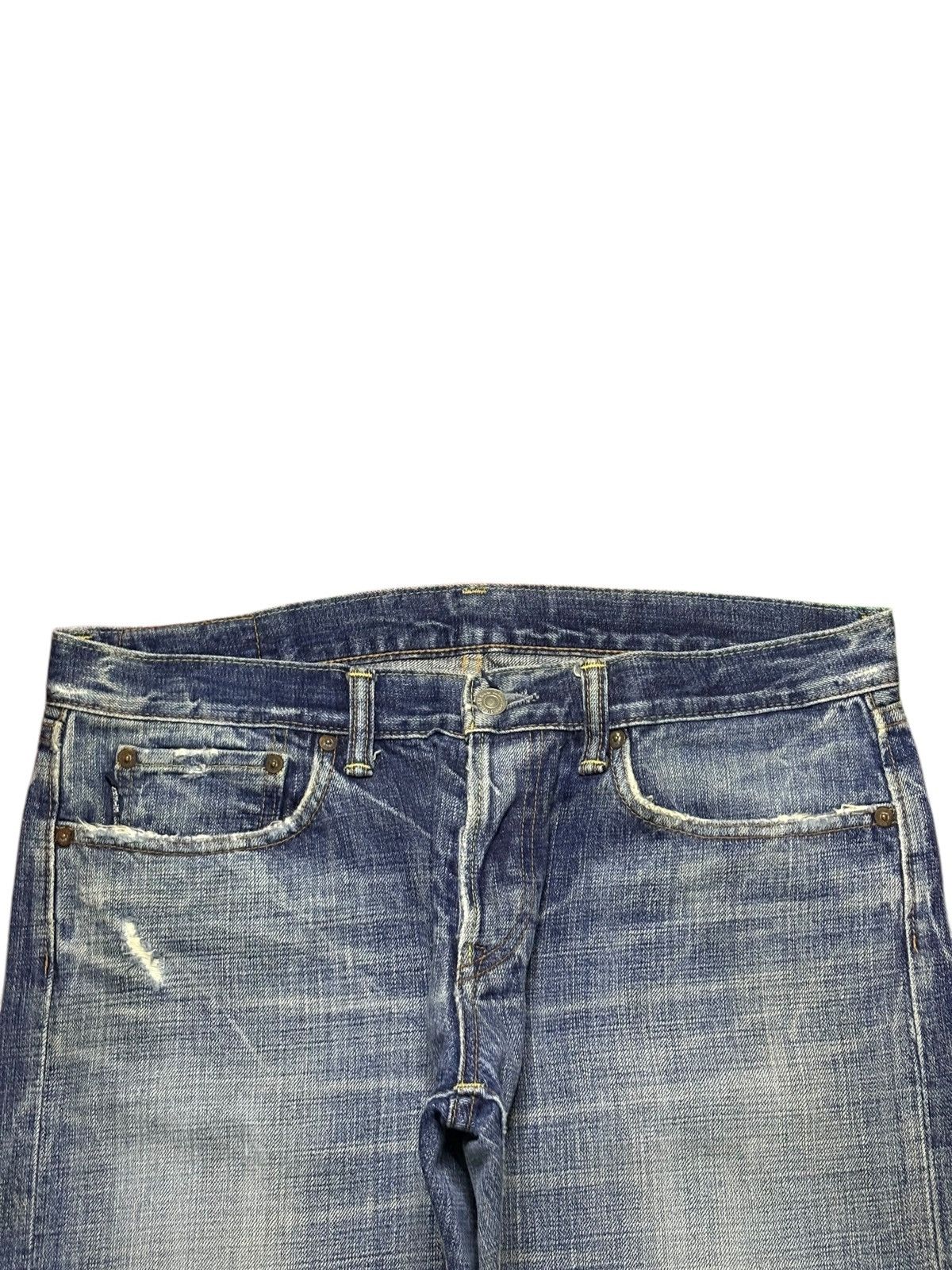 Eternal × Japanese Brand Vintage Eternal Mud Wash Distressed Ripped Baggy Jeans Size US 35 - 4 Thumbnail