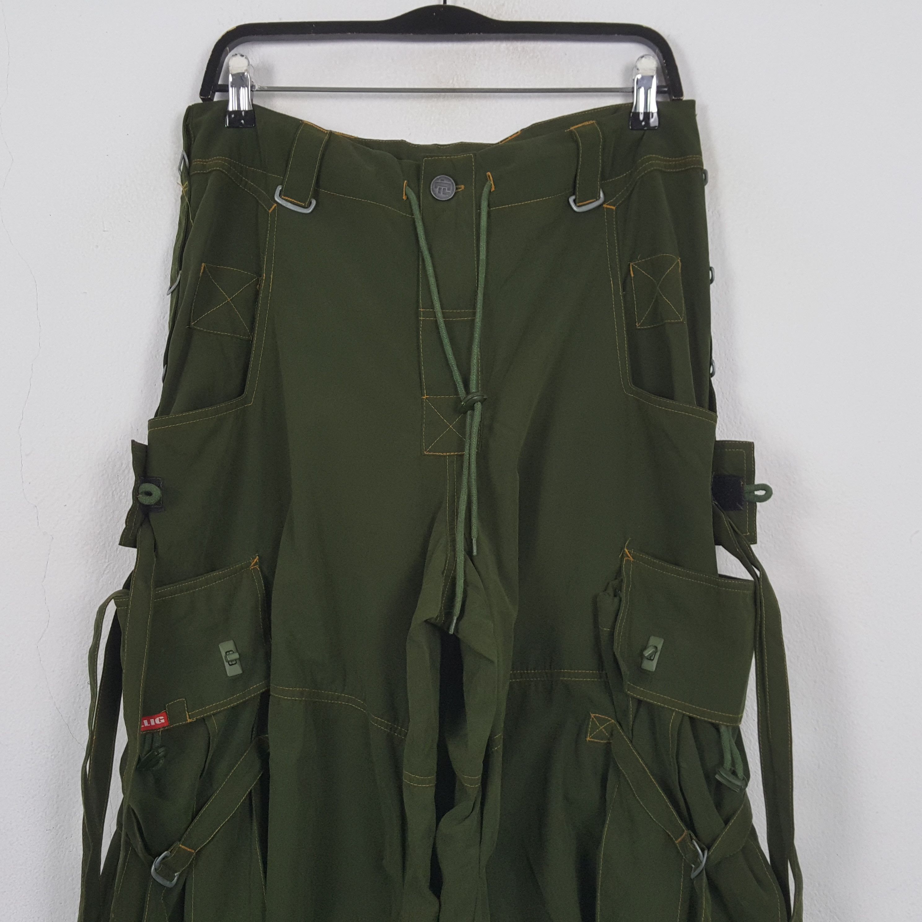 Vintage ILLIG Tactical Baggy Style Parachute Pant RR8 Size US 33 - 2 Thumbnail