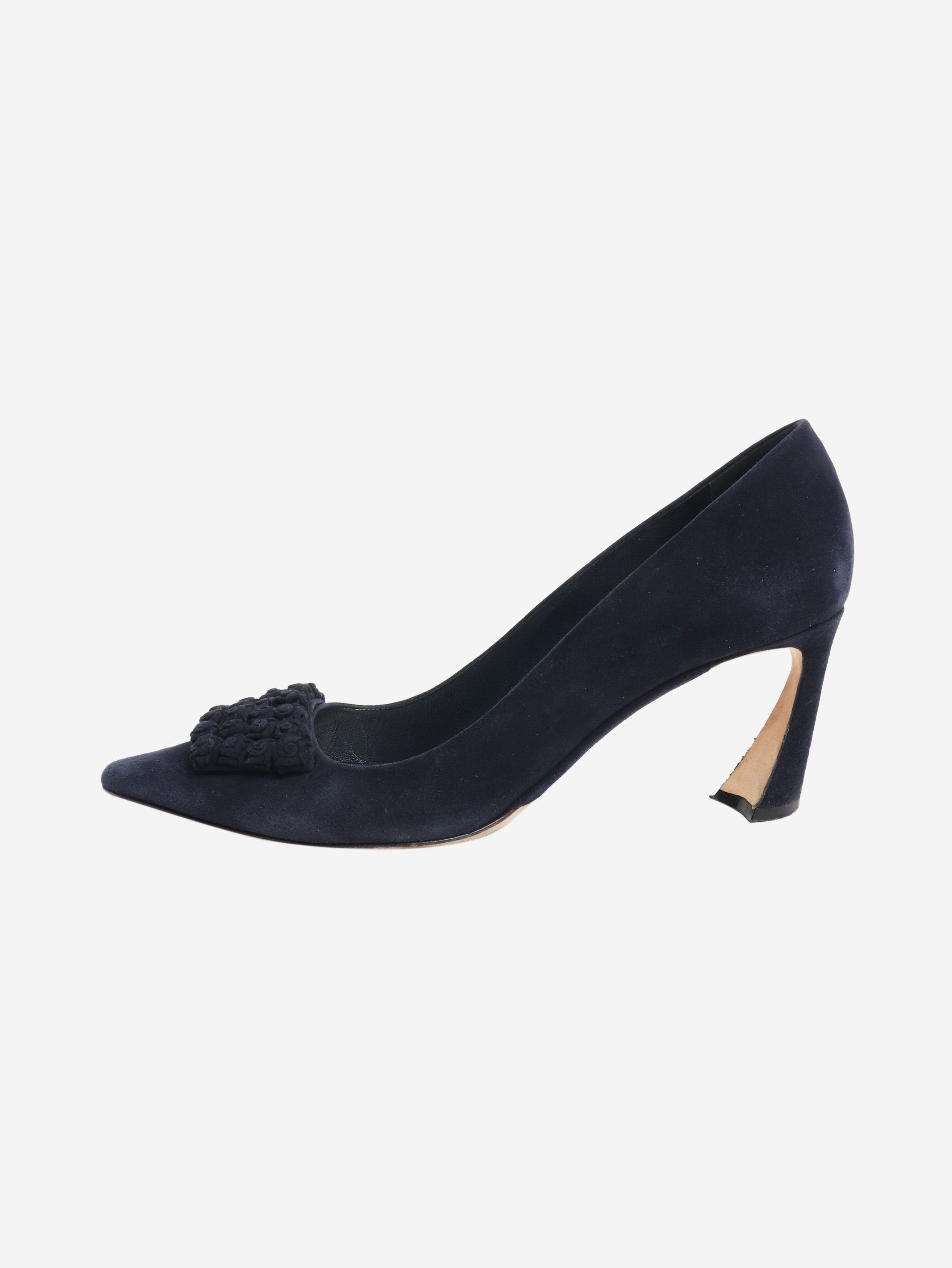 Dior Navy suede pumps - EU 41 Size US 10 / IT 40 - 1 Thumbnail