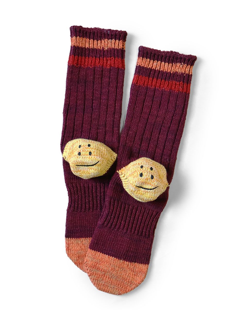 Kapital Kapital IVY RAINBOWY HAPPY HEEL Socks Size ONE SIZE - 1 Preview