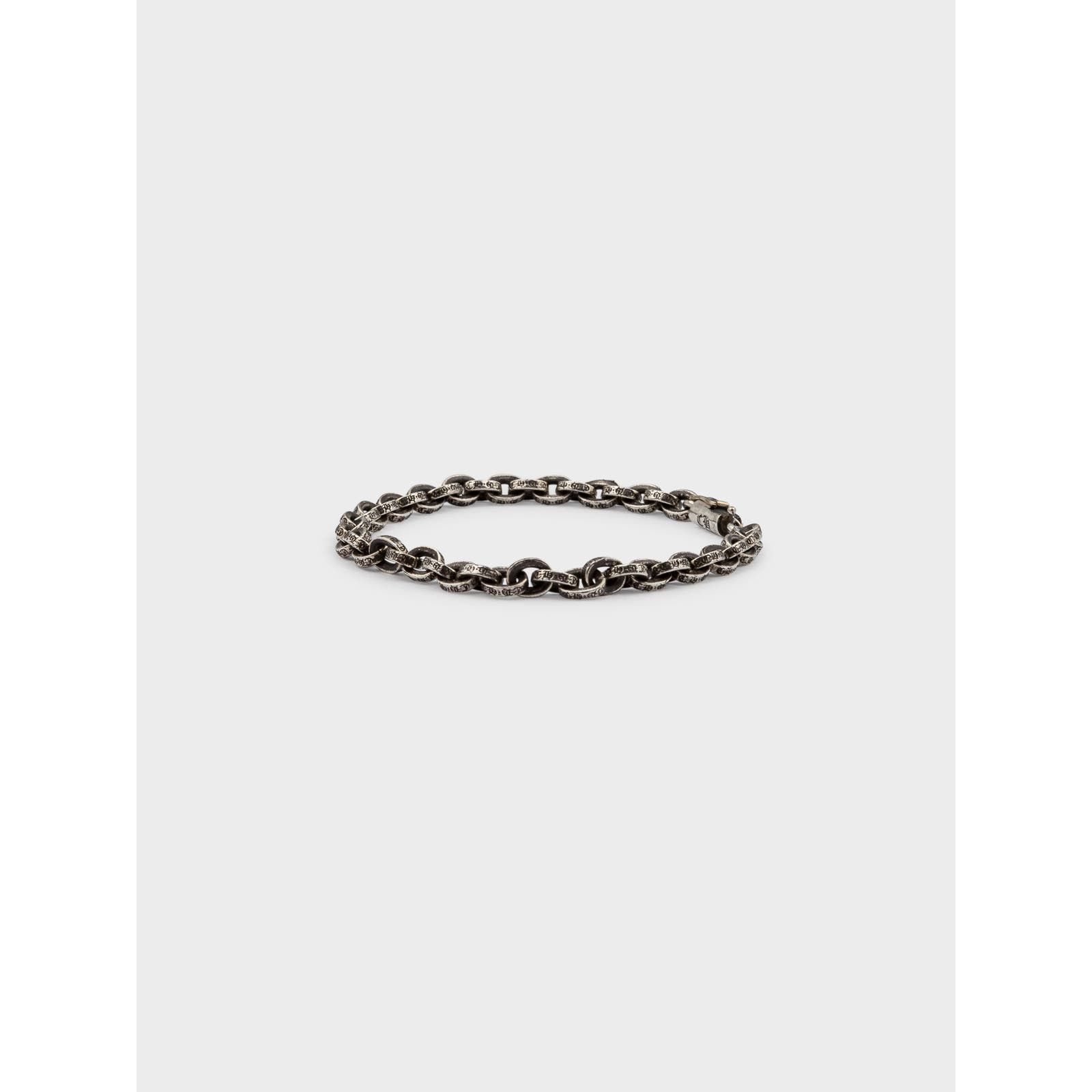 image of Chrome Hearts Paper Chain Bracelet in Silver, Men's