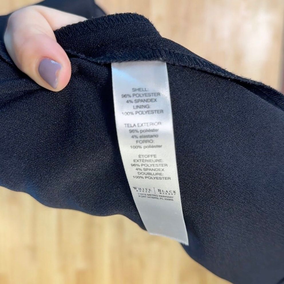 White House Black Market White House Black Market Black A Line Dress With Pockets sz8 Size M / US 6-8 / IT 42-44 - 4 Thumbnail