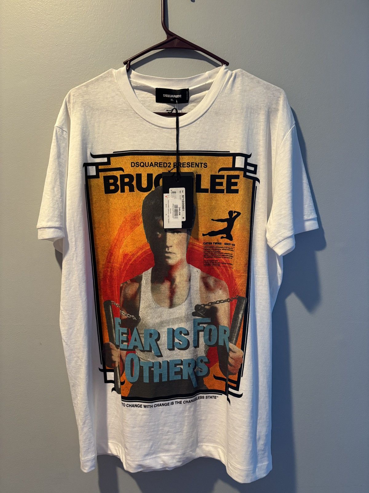 DSQUARED2｜ (S74GD1394 D20020 100) Dsquared2 Men's T Shirt S74GD1394 D20020 100 - Hydraulics Stores