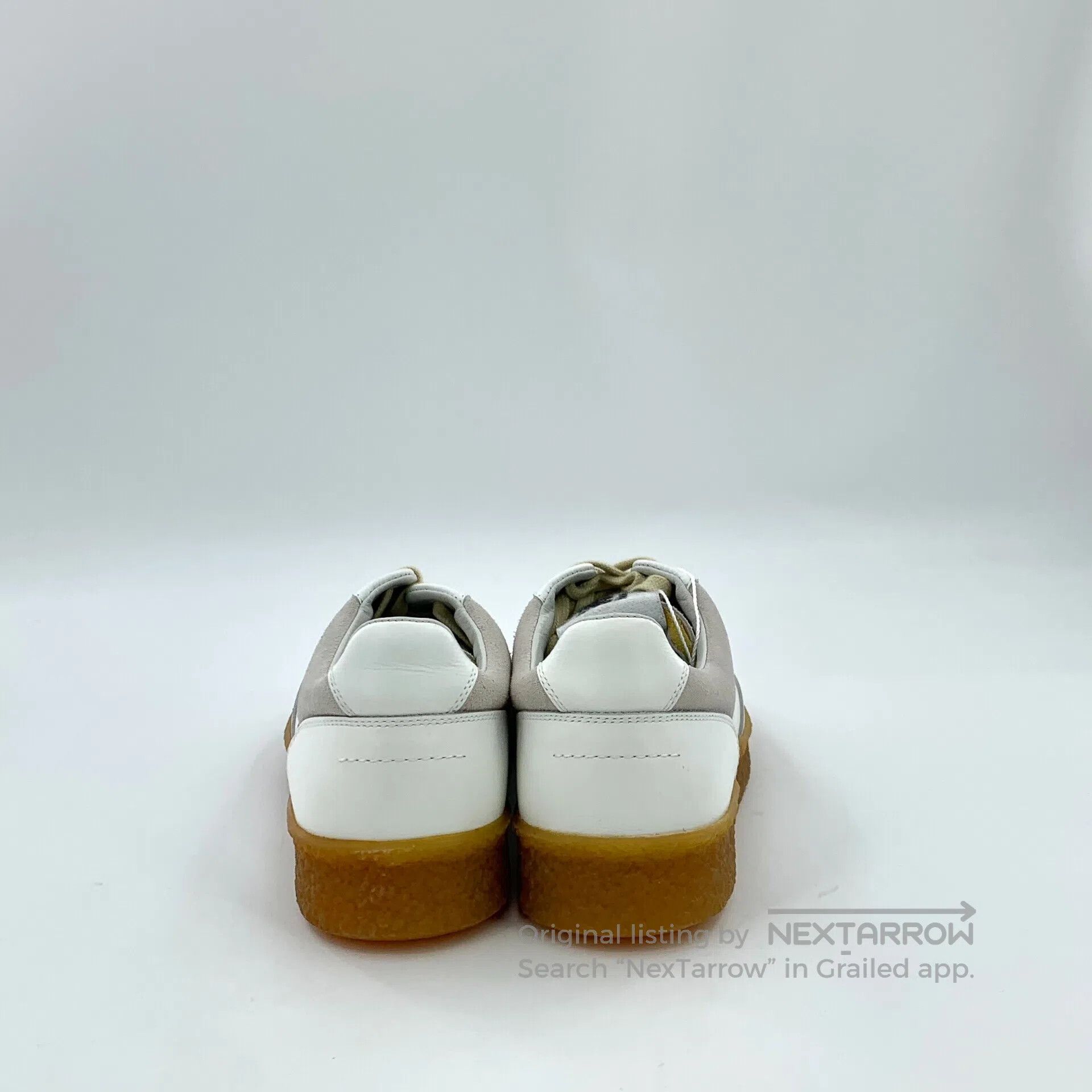 Maison Margiela Maison Margiela White Leather Laced Casual Flat Loafers| Size US 7.5 / IT 37.5 - 4 Thumbnail
