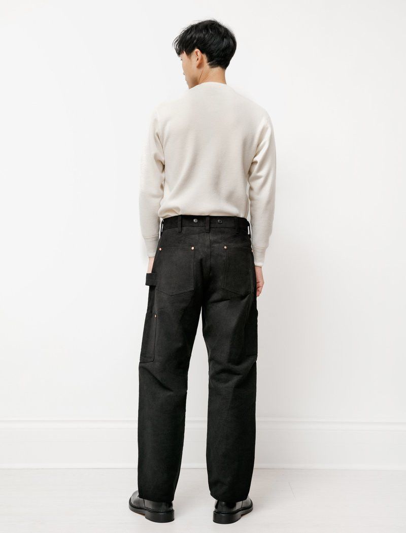 Comoli Black Moleskin Painter Pants Size US 31 - 1 Thumbnail