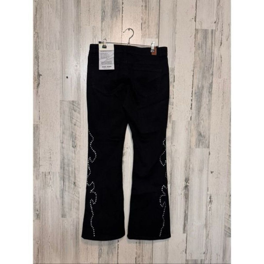 J Brand OGO Jeans 11/30 Bootcut Rhinestone Studded Low Rise Jeans Size 24" / US 00 / IT 34 - 4 Thumbnail
