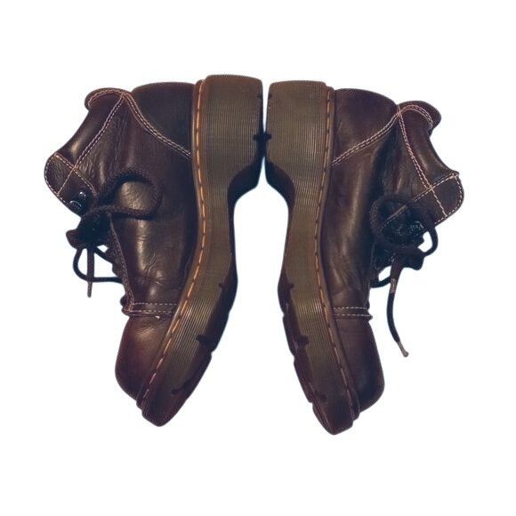 Dr. Martens Dr. Martens UK 7 US 9 Brown Leather Lace-Up Ankle Boots 8542 Size US 9 / IT 39 - 4 Thumbnail