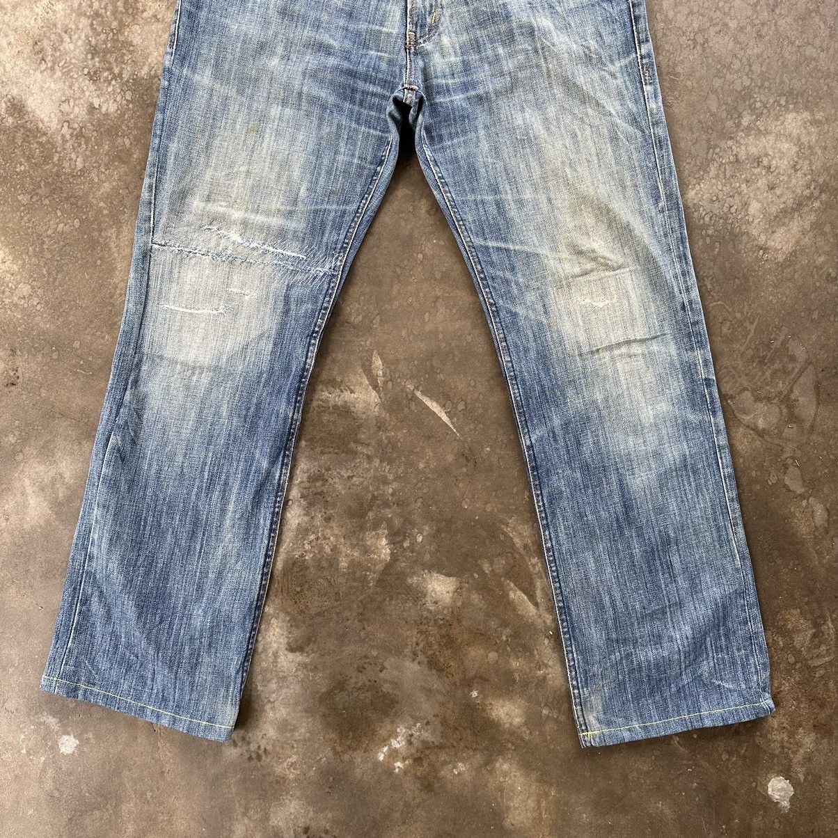 Japanese Brand Vintage SealKay Italy Faded Distressed Denim Jean Pant Size US 33 - 2 Thumbnail