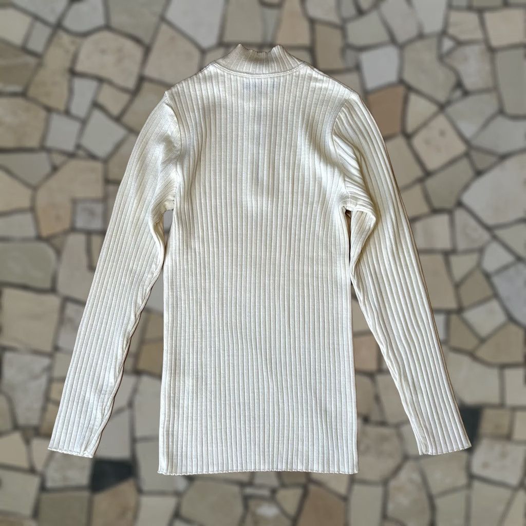 Bogner Bogner Sweater 1/4 Zip Ribbed Ivory Long Sleeve Women’s Small Pullover Mock Neck Wool Blend Logo Zipper Hand Wash Only Ski Outdoor Fall Womens Size S / US 4 / IT 40 - 1 Thumbnail