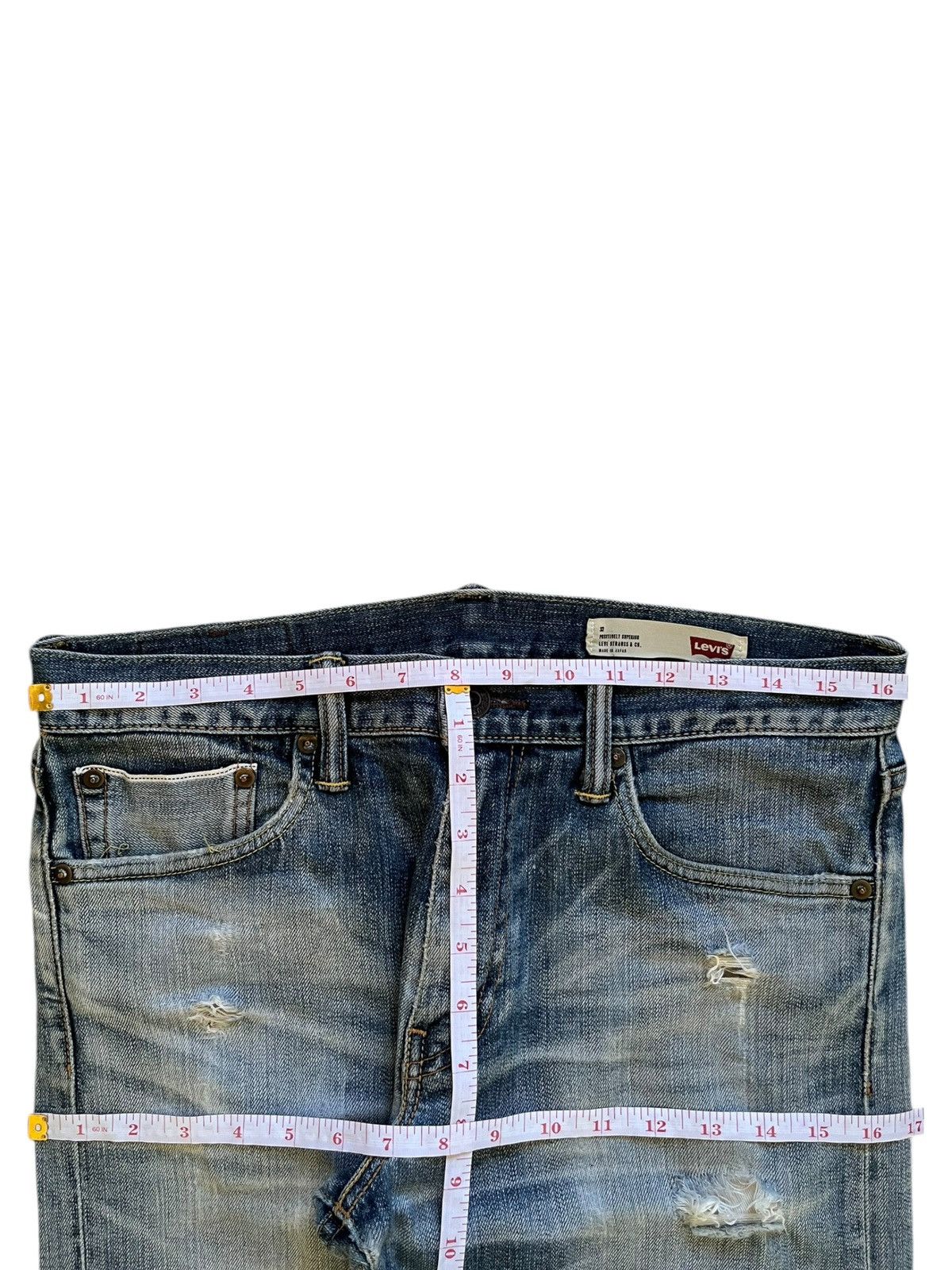 Levi's Vintage Levis 511 Faded Wash Selvedge Jeans Size US 33 - 13 Thumbnail