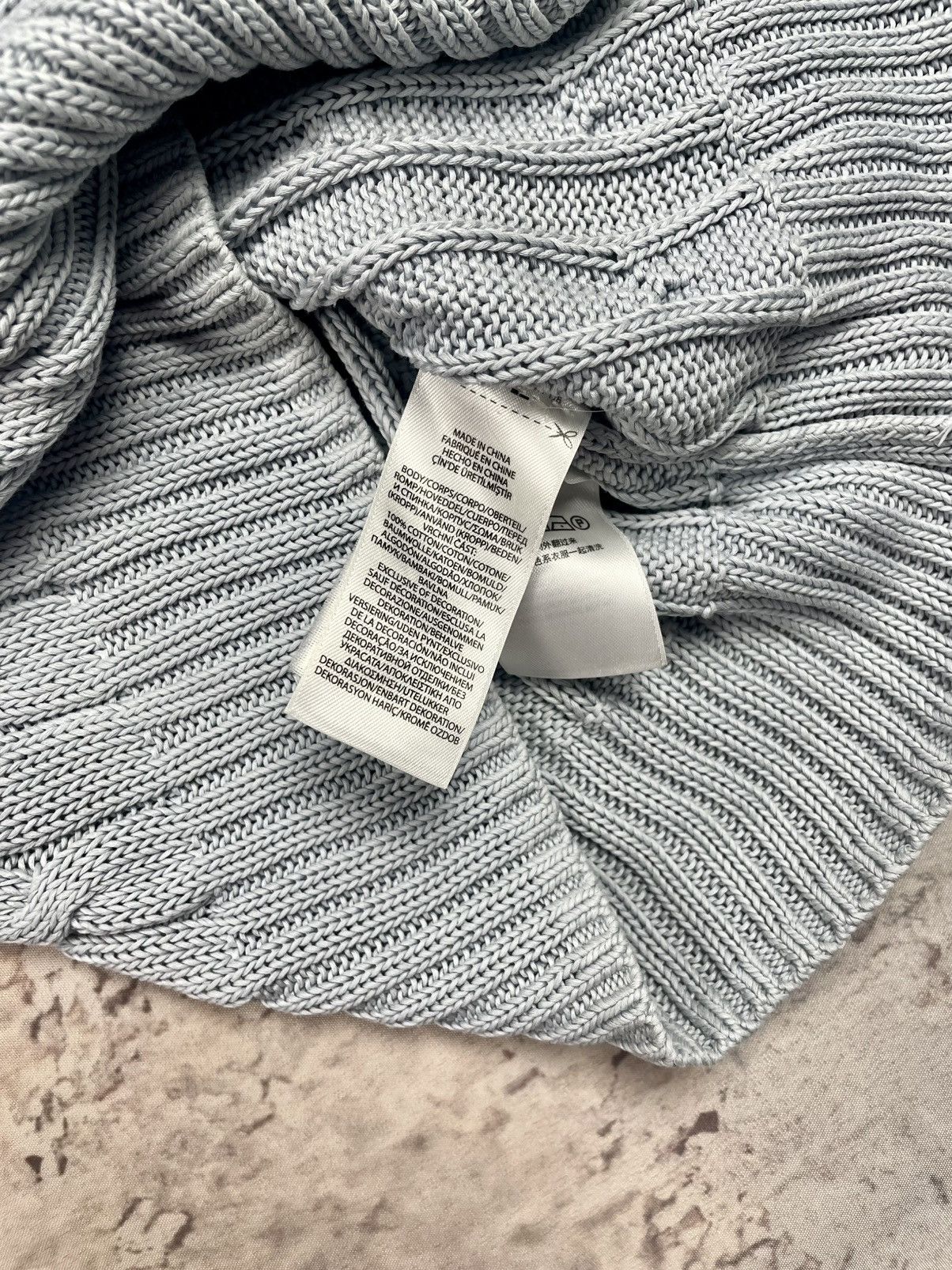 Polo Ralph Lauren Polo Ralph Lauren M Cable Knit Sweater – Gray,Old Money egv Size M / US 6-8 / IT 42-44 - 6 Thumbnail