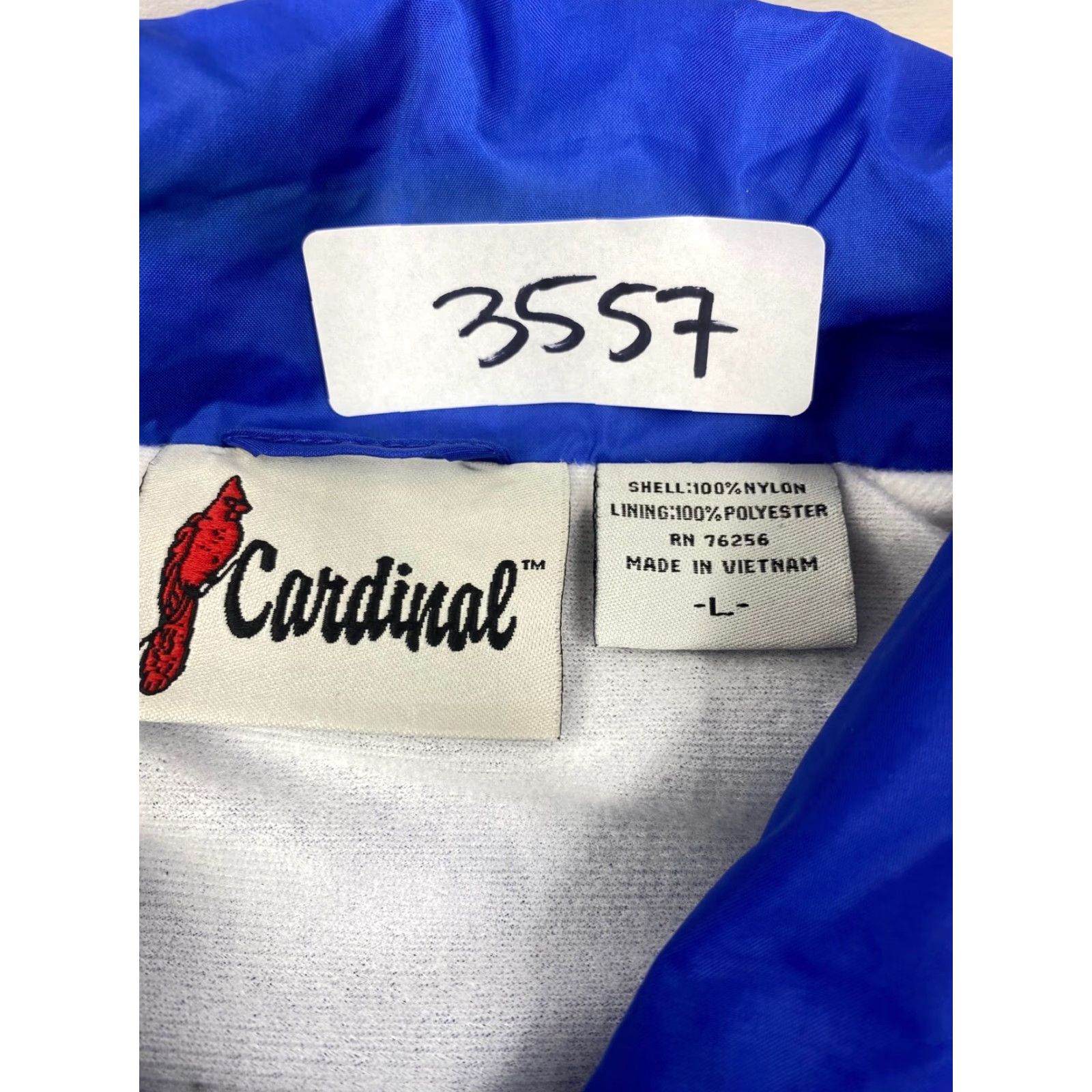 Vintage Cardinal Windbreaker Jacket Blue L Mens 90s Stratosphere I Joined. I Played. I Got Comped. Winbreaker Nylon Jacket 3557 Size US L / EU 52-54 / 3 - 3 Thumbnail