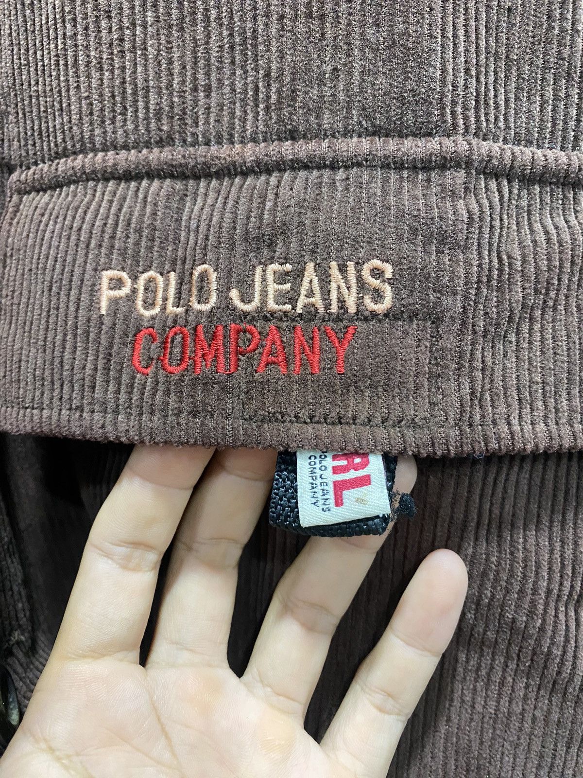 Polo Ralph Lauren POLO JEANS RL Corduroy Parka Winter Jacket 90s Size US L / EU 52-54 / 3 - 10 Thumbnail