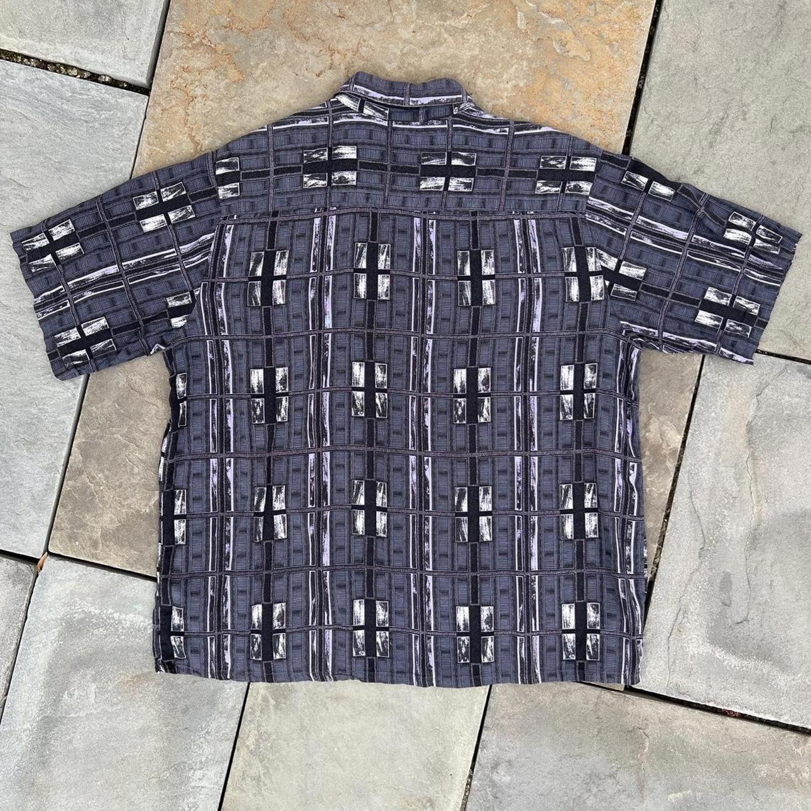 Puritan × Vintage Vintage 90s Pattern Club Shirt Size US L / EU 52-54 / 3 - 4 Thumbnail