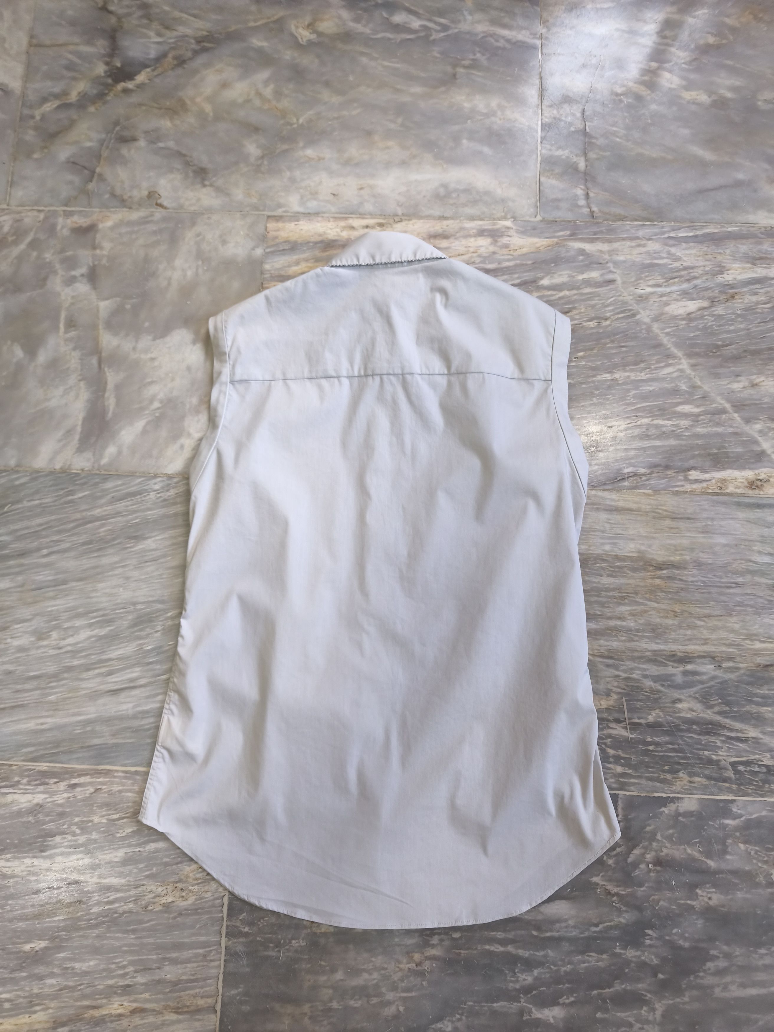 Brunello Cucinelli Brunello Cucinelli White blouse with monil chain Size S / US 4 / IT 40 - 6 Thumbnail
