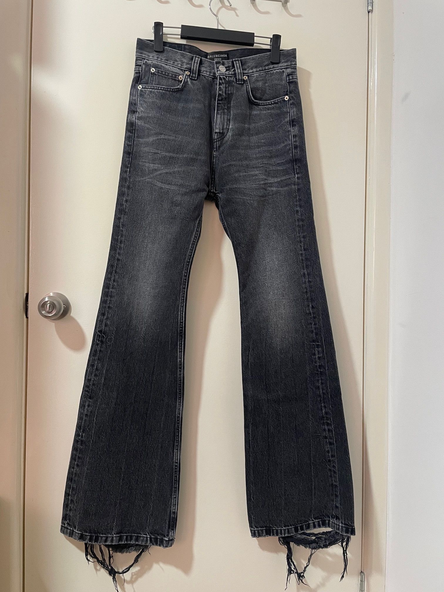 Balenciaga Balenciaga FW22 Lost Tape Flares Jeans | Grailed