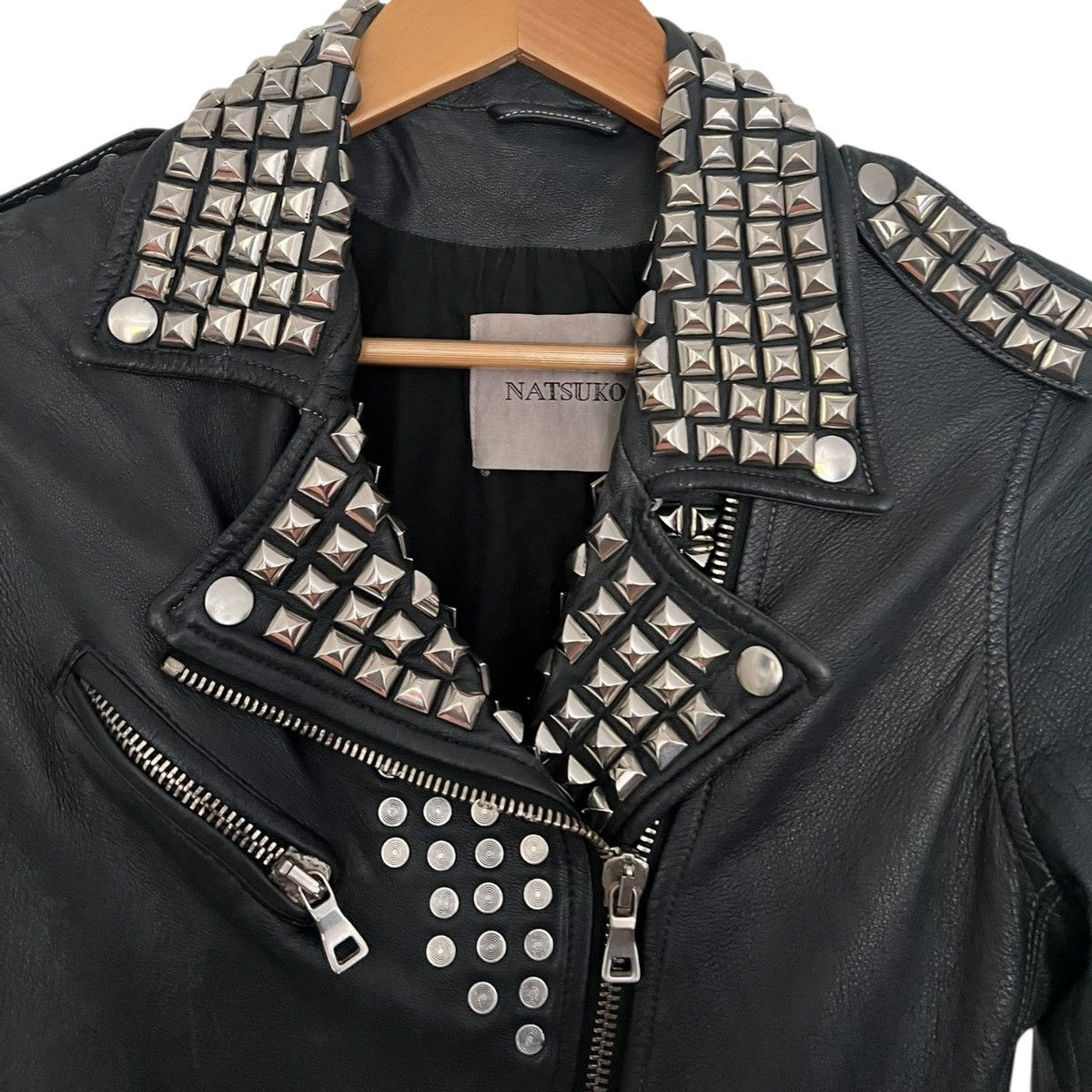 Japanese Brand Natsuko studded leather jacket Size US M / EU 48-50 / 2 - 3 Thumbnail