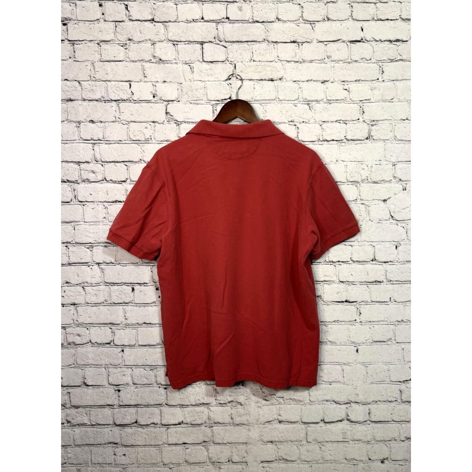 Chaps Chaps Polo Shirt Red L Men's Short Sleeve Button-Down Collar Cotton Solid Regular Vintage No Size US L / EU 52-54 / 3 - 5 Thumbnail