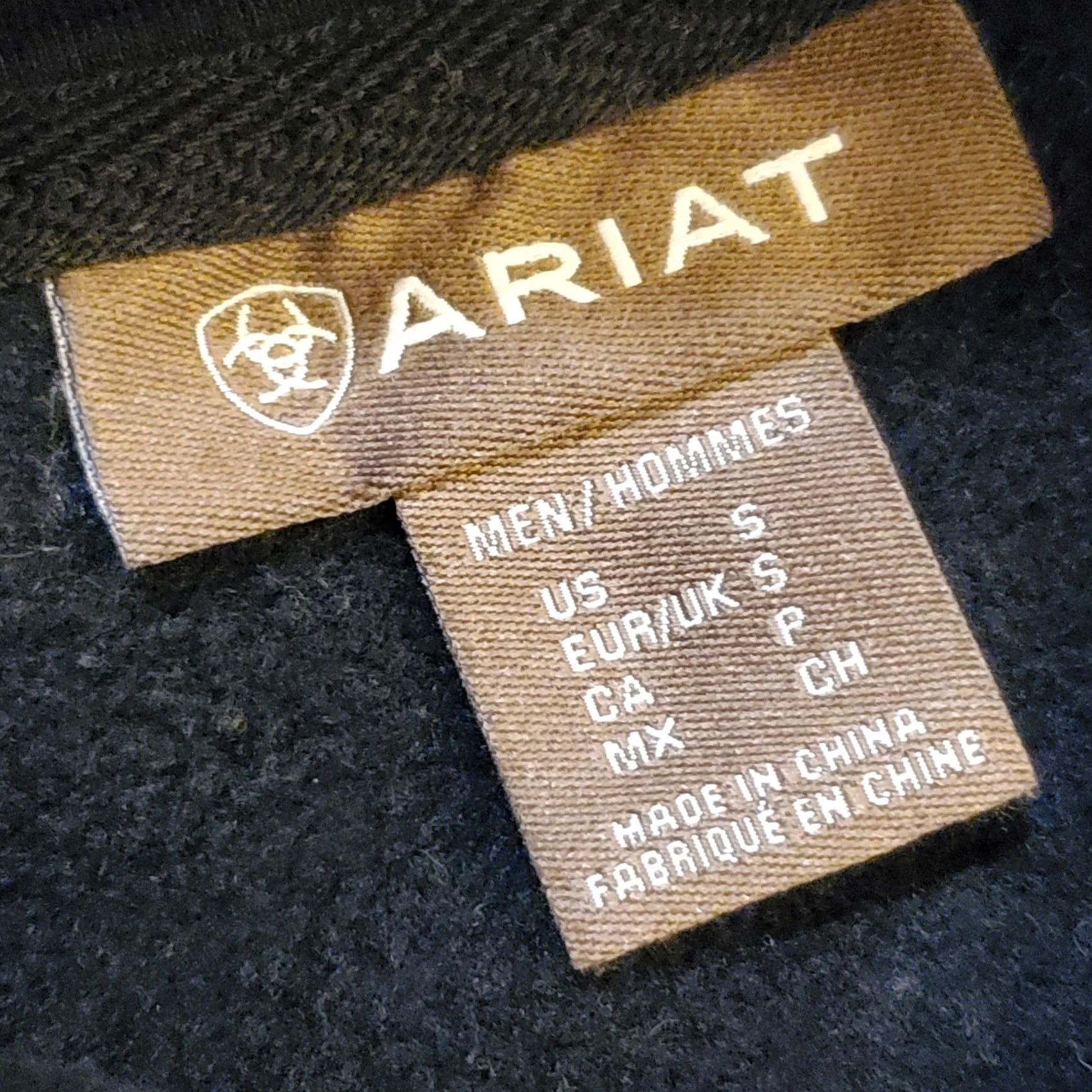Ariat Ariat Hoodie Mens S Black Aztec Graphic Print Hooded Western Rodeo Pullover Sweatshirt Tanks? Size US S / EU 44-46 / 1 - 6 Thumbnail