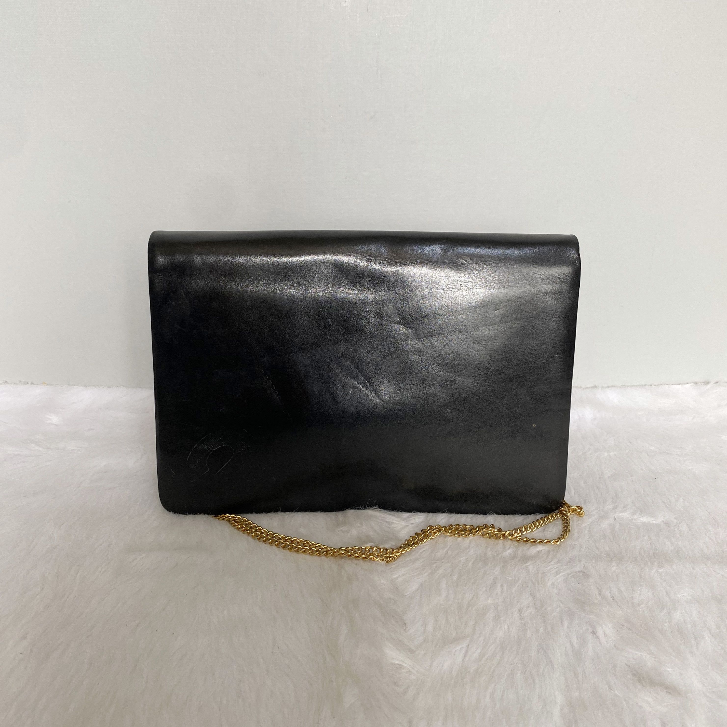 Dior × Vintage Vintage Black Chained Leather Shoulder Bag Size ONE SIZE - 4 Thumbnail