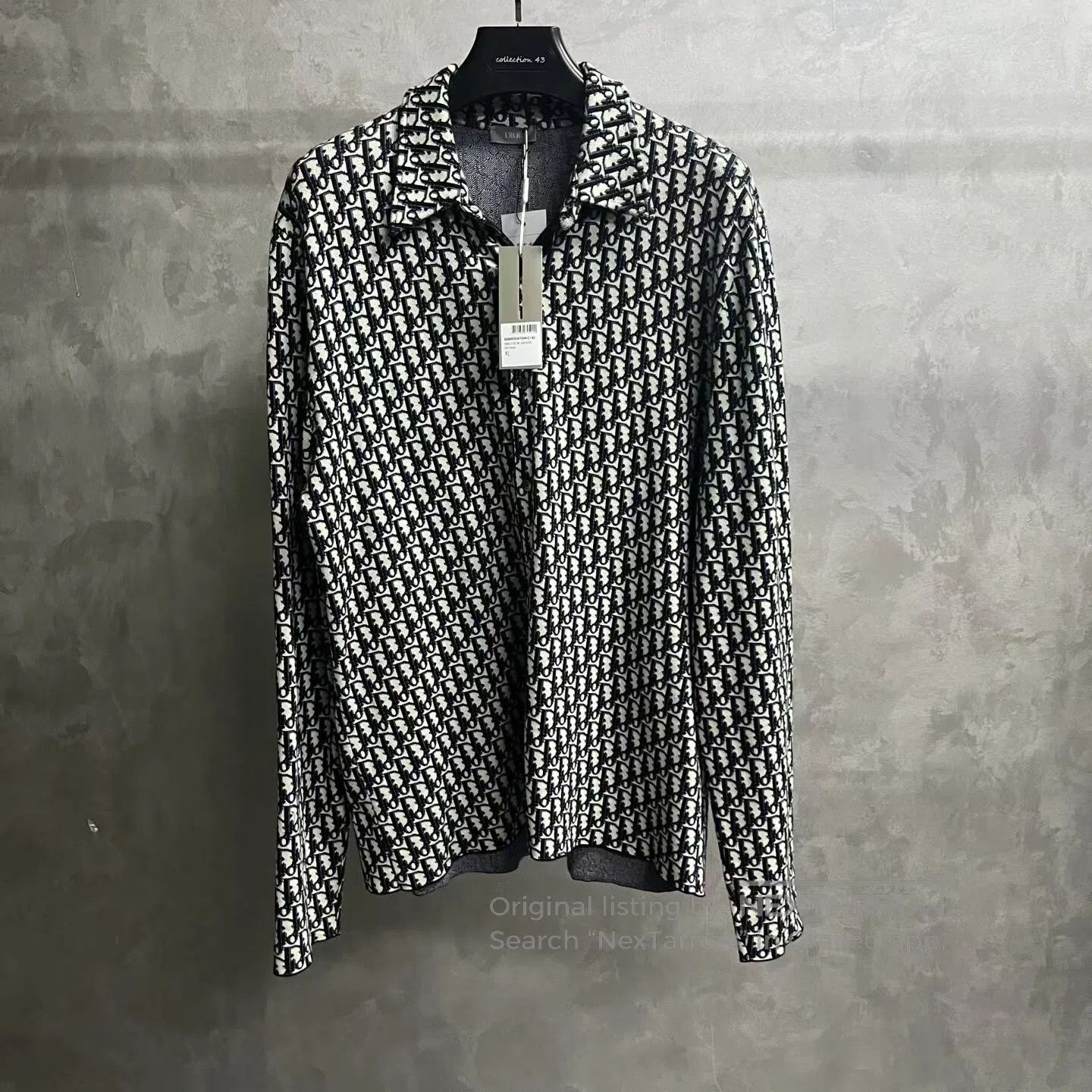 Louis Vuitton Louis Vuitton Classic long-sleeved shirt with a cotton log Size US XL / EU 56 / 4 - 1 Thumbnail