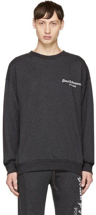 Gosha Rubchinskiy Gosha Rubchinskiy Grey Logo Sweater Size US S / EU 44-46 / 1 - 1 Thumbnail