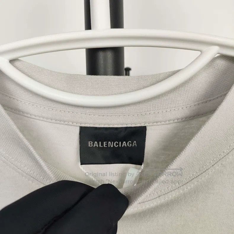 Balenciaga Balenciaga Cotton T-Shirt Size XS Grey Size US XS / EU 42 / 0 - 4 Thumbnail