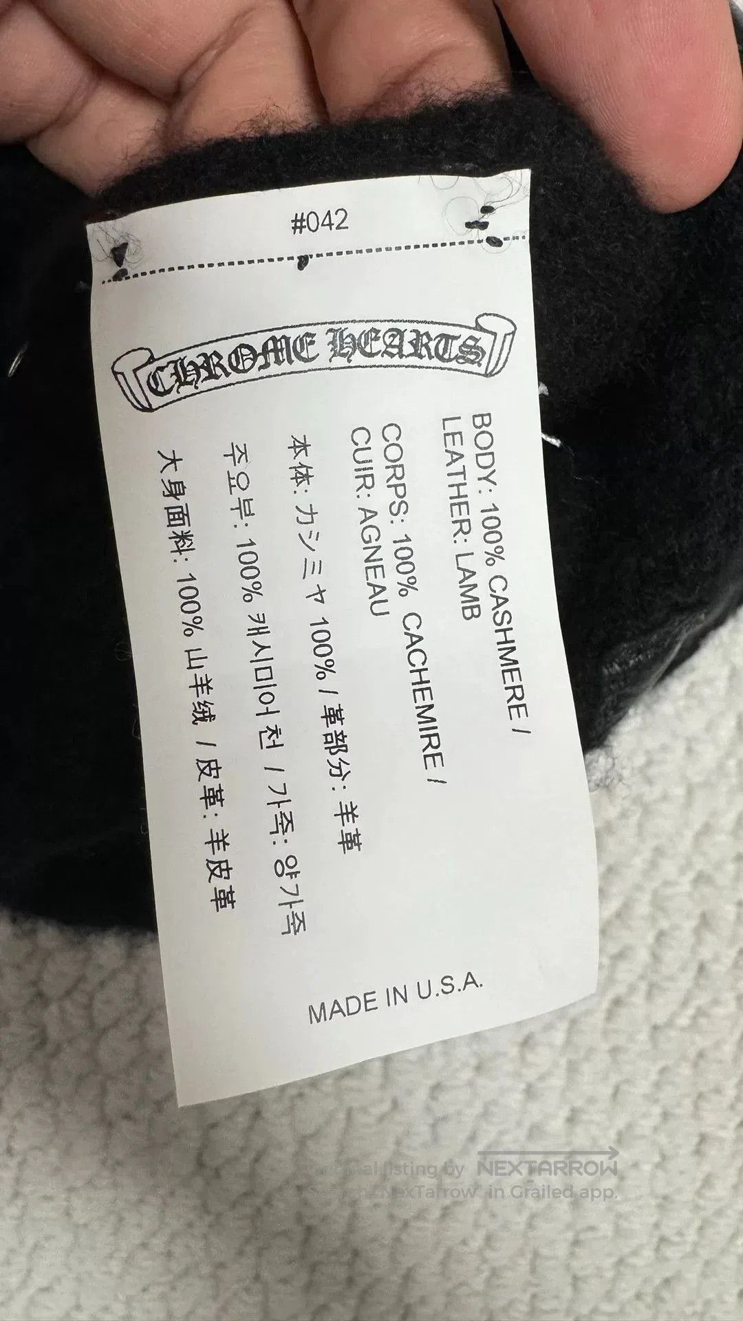 Chrome Hearts chrome hearts black cross cashmere beanie. Size ONE SIZE - 5 Thumbnail