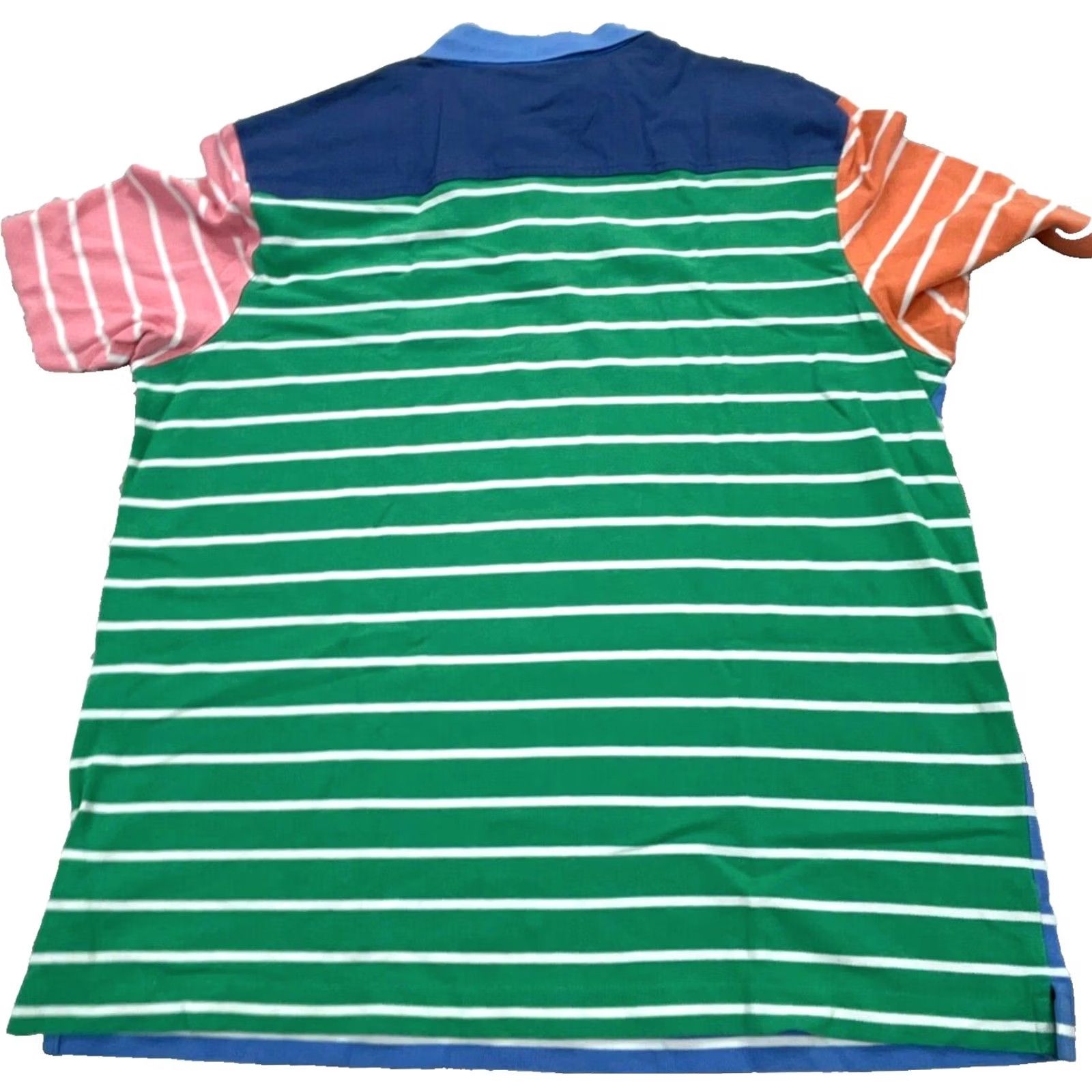 Vineyard Vines Vineyard Vines Polo Shirt Men Large Blue Pink Striped Colorblock Patchwork Fun Size US L / EU 52-54 / 3 - 3 Thumbnail