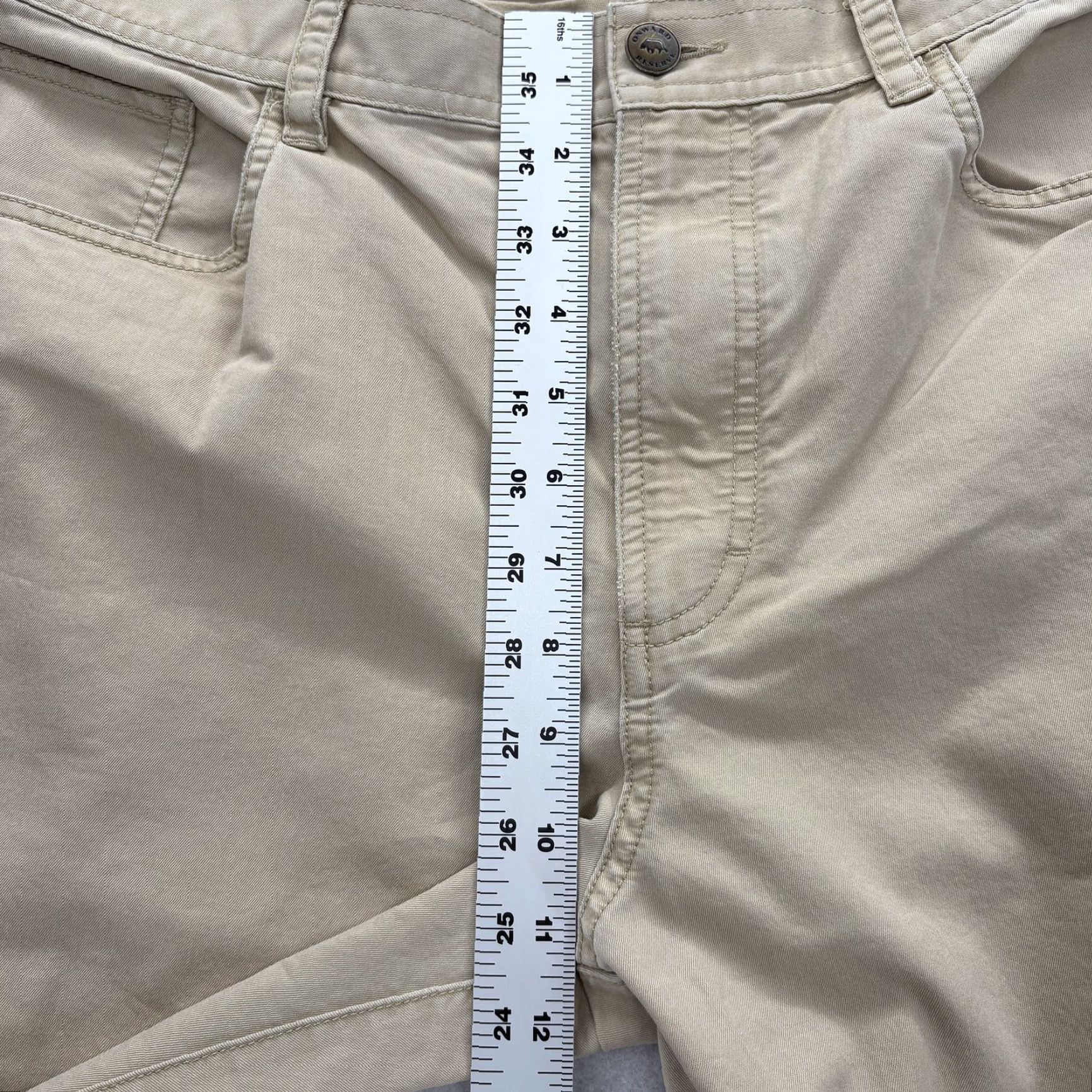 Vintage Onward Reserve Chino Pants Mens 38x32 Beige Stretch 5-Pocket Casual Workwear Pants Size US 38 / EU 54 - 6 Thumbnail