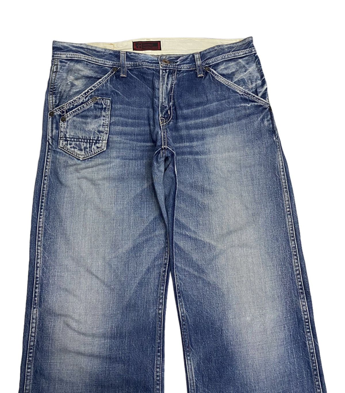 Beauty Beast × Hysteric Glamour 🔥JOHN BULL DISTRESSED BAGGY DENIM JEANS Size US 34 / EU 50 - 3 Thumbnail