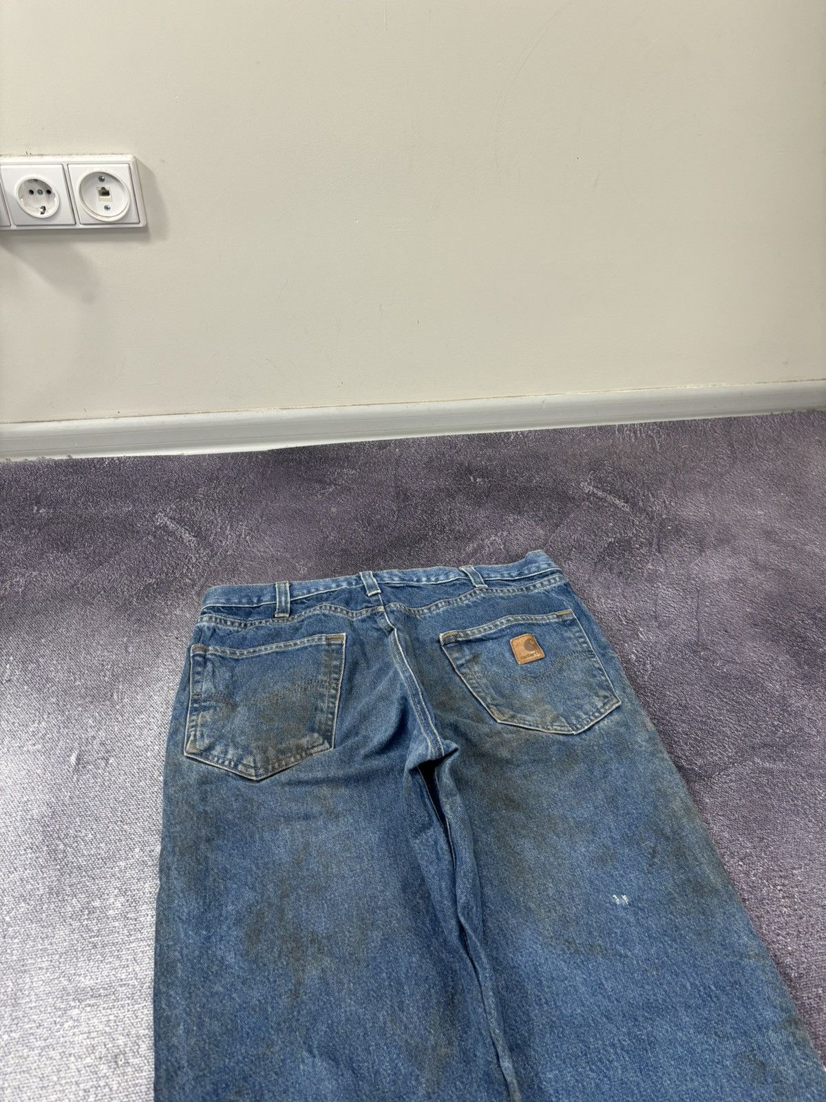 Carhartt Vintage Carhartt Y2K Relaxed Fit Distressed Work Denim Jeans Size US 34 / EU 50 - 5 Thumbnail