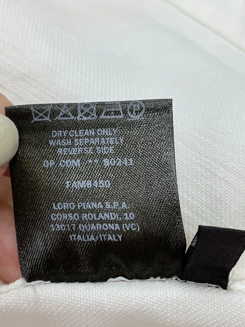 Loro Piana LORO PIANA size40 White pocket embroidered top Size M / US 6-8 / IT 42-44 - 6 Thumbnail