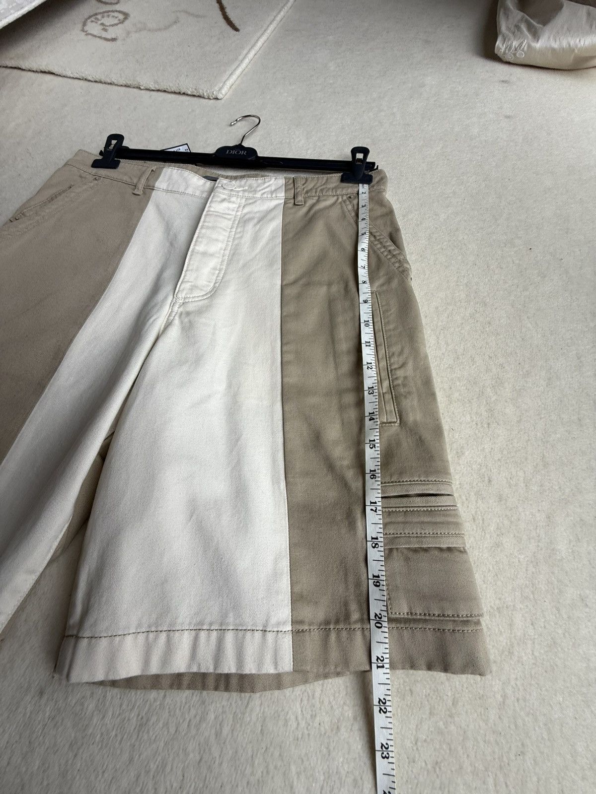 Dior SS24 $2k Dior 2 tone denim jean shorts 48 Logo Kim Jones 48 Size US 32 / EU 48 - 9 Thumbnail