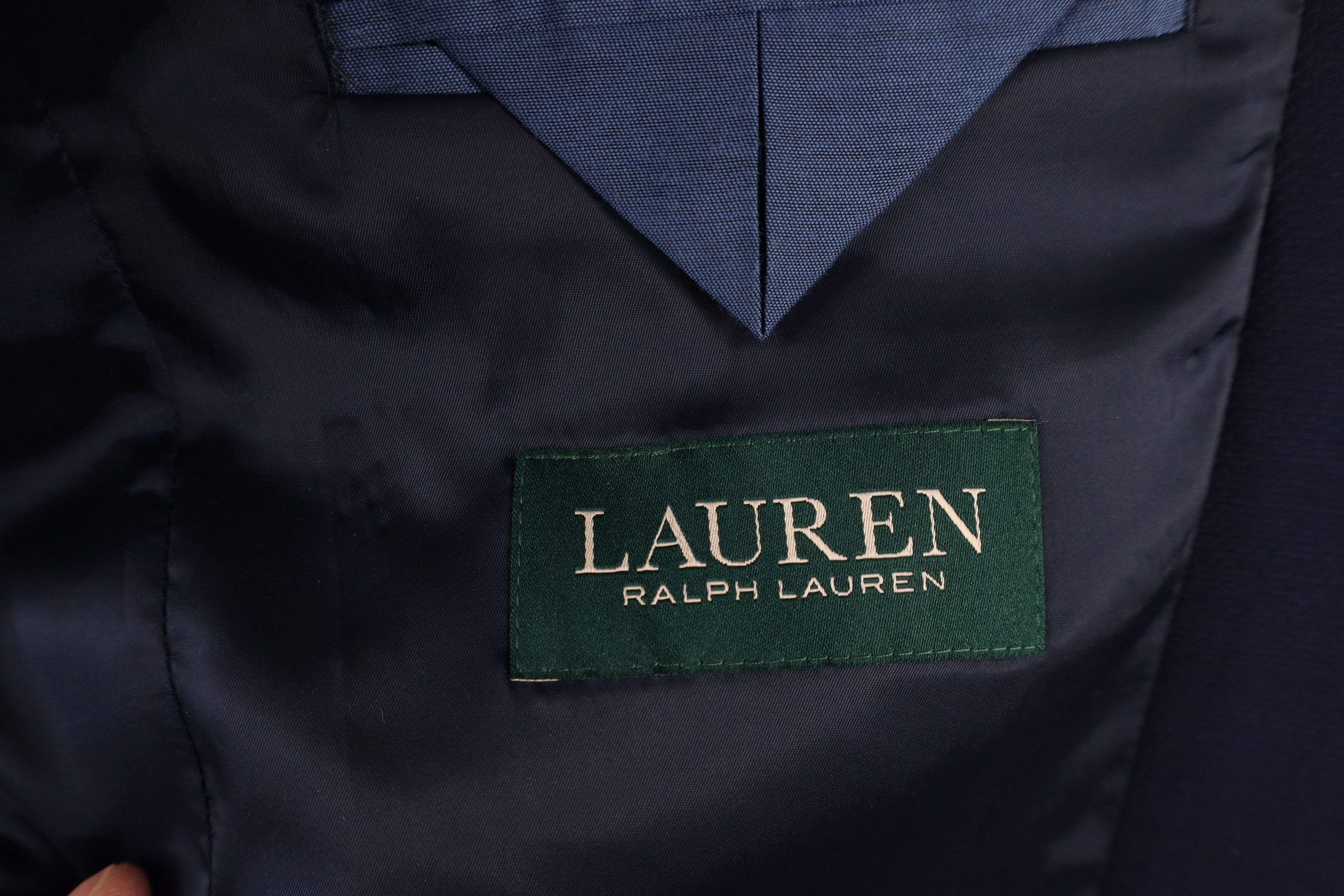 Ralph Lauren × Vintage Vintage Ralph Lauren Button Suit Coat Blazer Jacket Blue Size US L / EU 52-54 / 3 - 11 Thumbnail