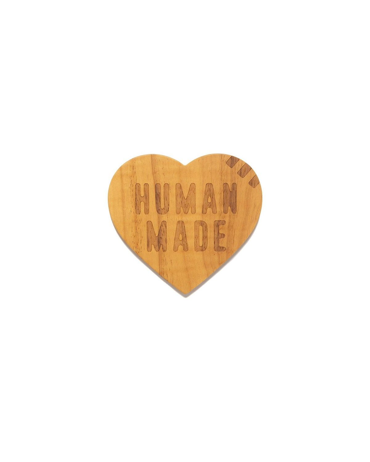 Human Made Human Made Heart Wood Coaster Set 2 Pieces Size ONE SIZE - 2 Thumbnail