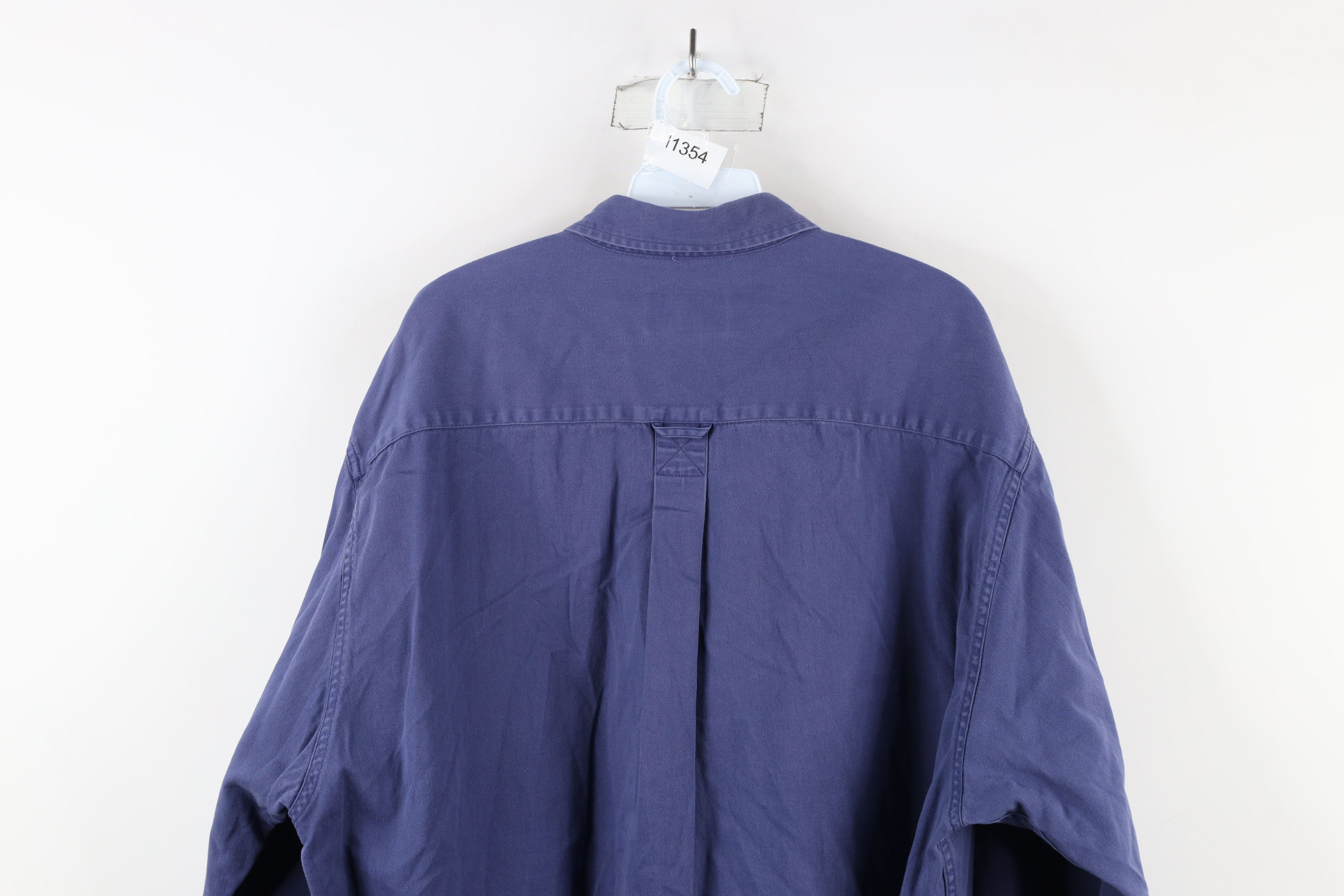 Eddie Bauer × Vintage Vintage 90s Eddie Bauer Heavyweight Twill Button Down Shirt Size US L / EU 52-54 / 3 - 10 Thumbnail