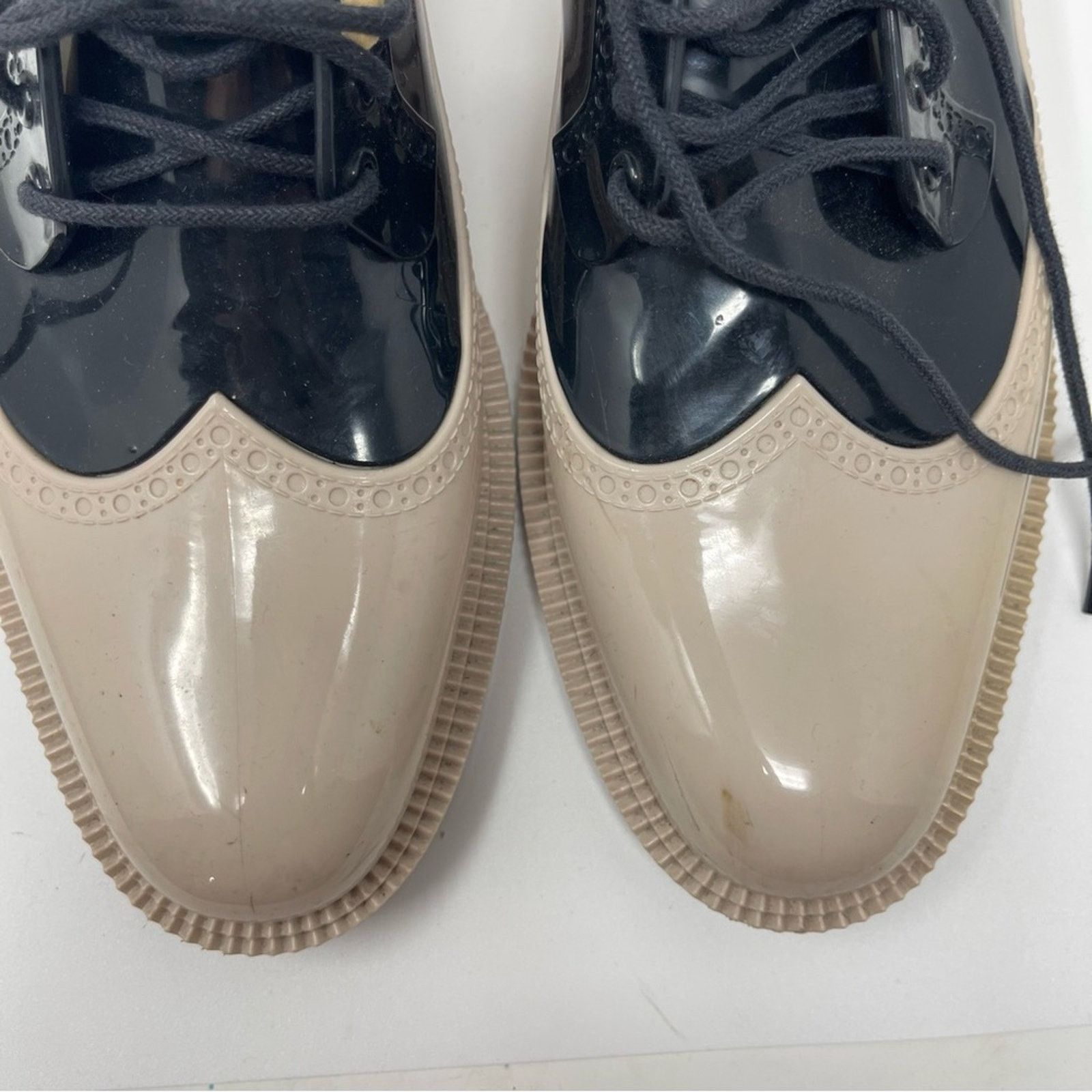 Melissa MELISSA CLASSIC BROGUE aroma rubber loafers sz 9 Size US 9 / IT 39 - 3 Thumbnail