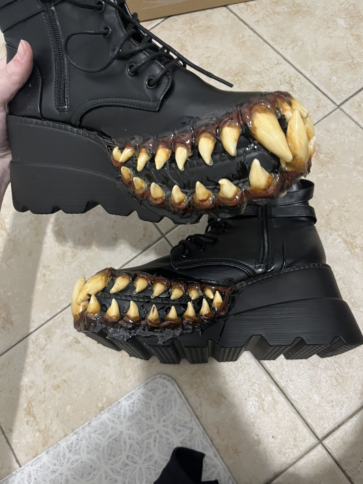 Other Black m3l.vn teeth monster boots Size US 8 / EU 41 - 7 Thumbnail