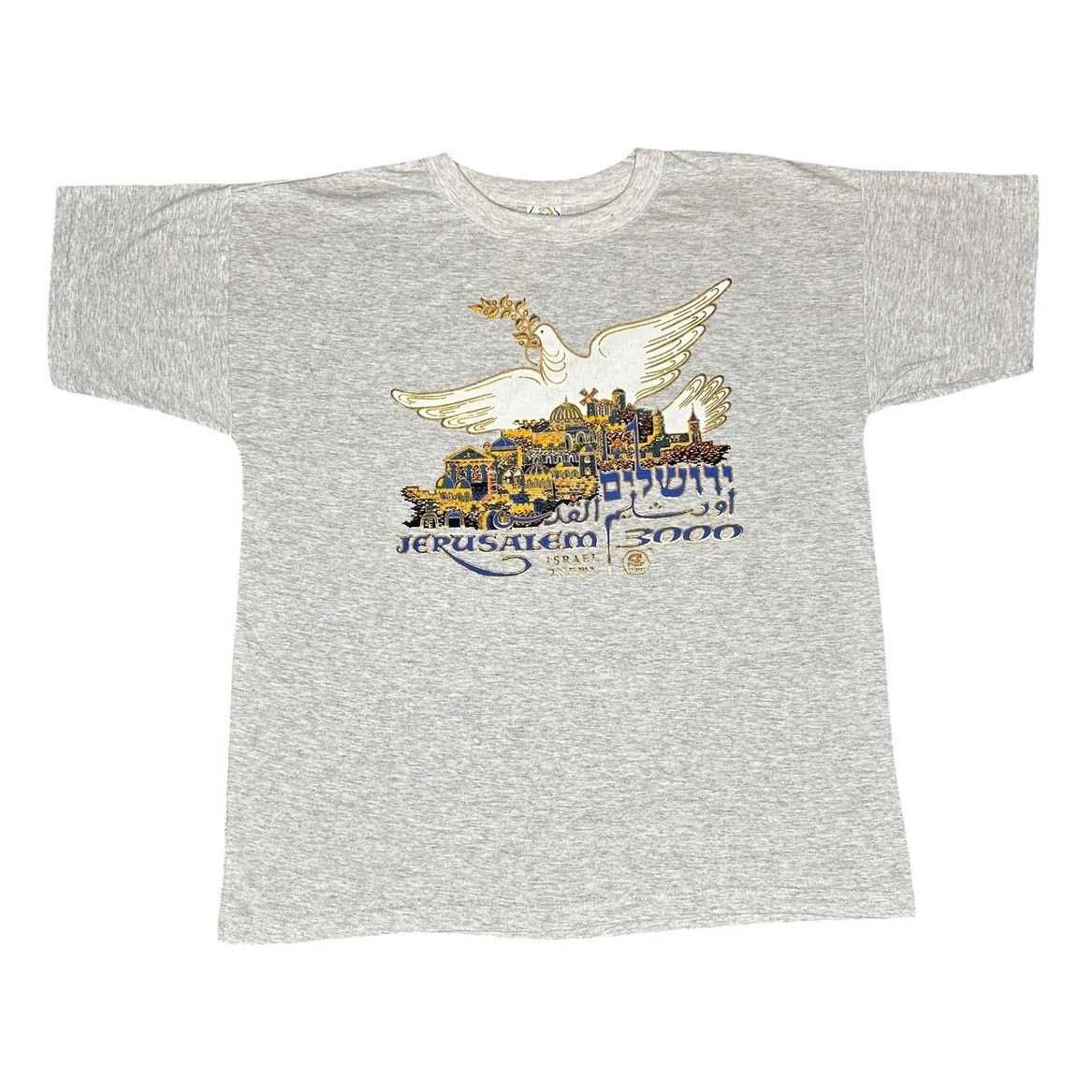Vintage Vintage Jerusalem Israel Religious Holy Land Dove T-Shirt Size US XXL / EU 58 / 5 - 1 Thumbnail
