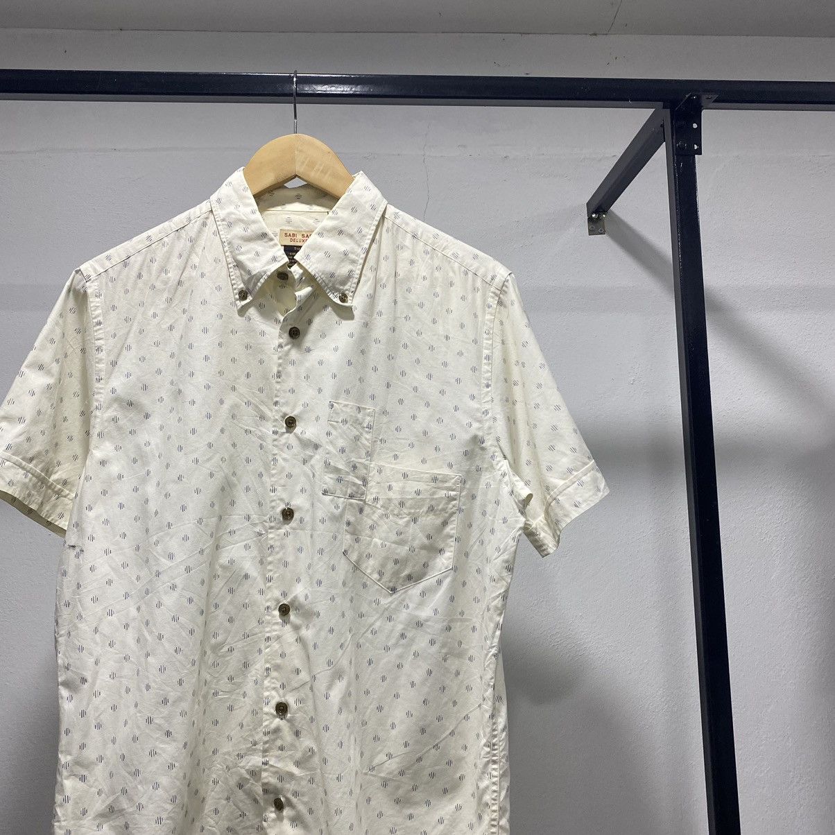 Japanese Brand × Vintage Sabi Sabi Deluxe Utility Pocket Polkadot Shirt Ss Size US M / EU 48-50 / 2 - 2 Thumbnail
